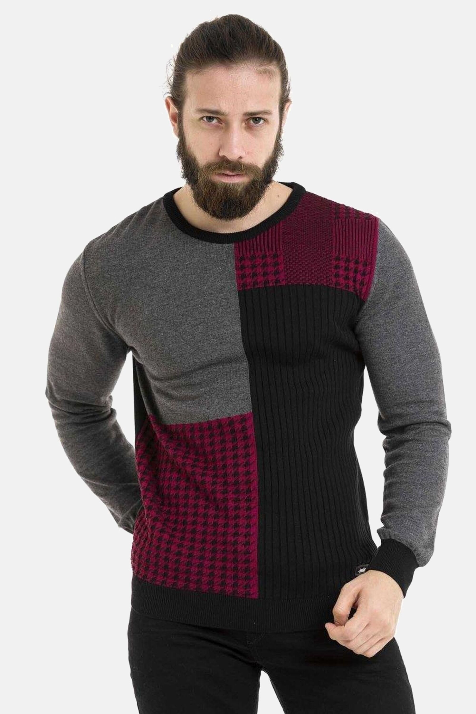 Cipo & Baxx Rundhalspullover Pullover (1-tlg) im modernen Look, CP263 günstig online kaufen