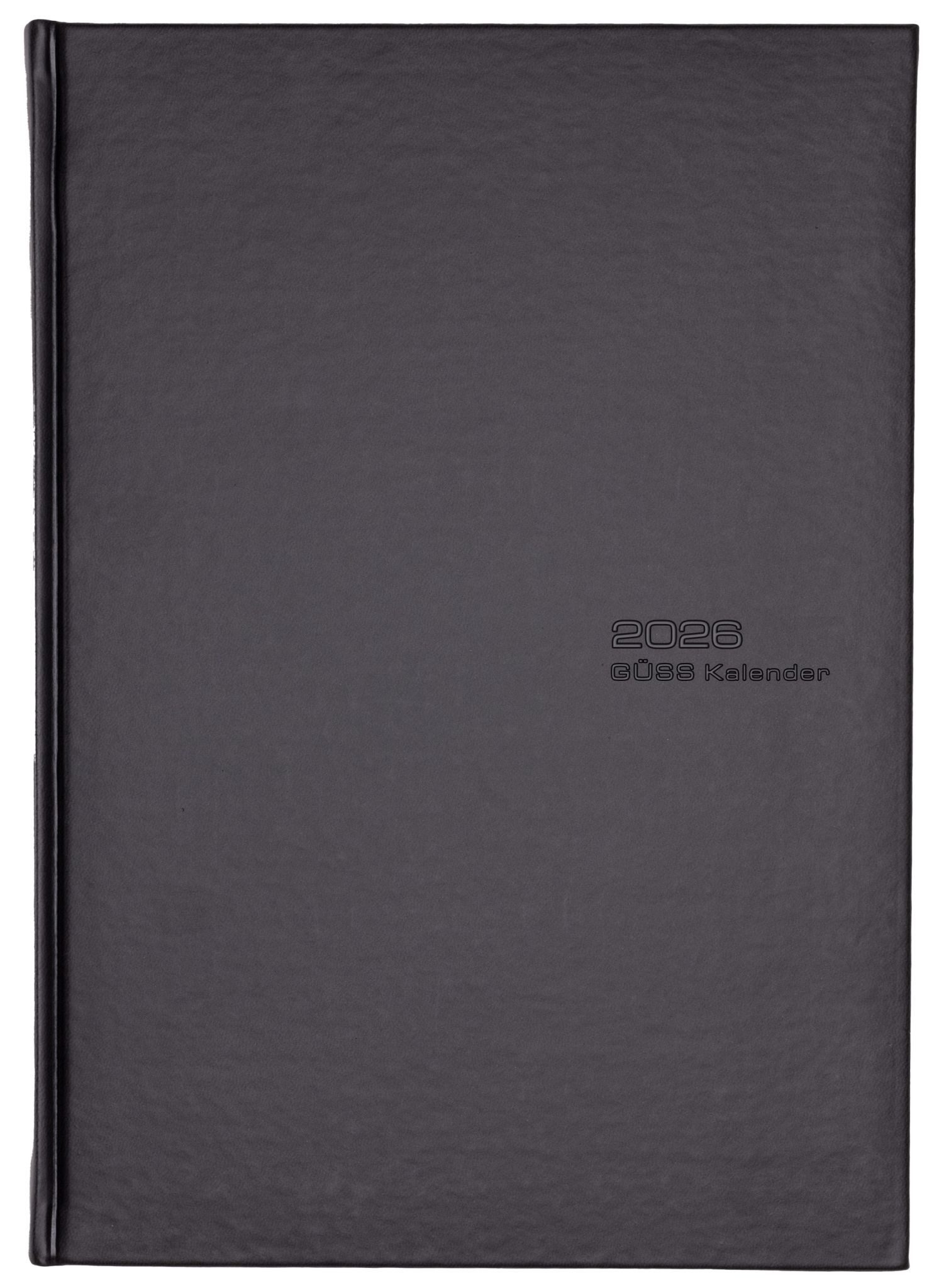 GSS Buchkalender Güss Planungsbuch A4 768 S. Doppelseite pro Tag Einband Tucson schwarz