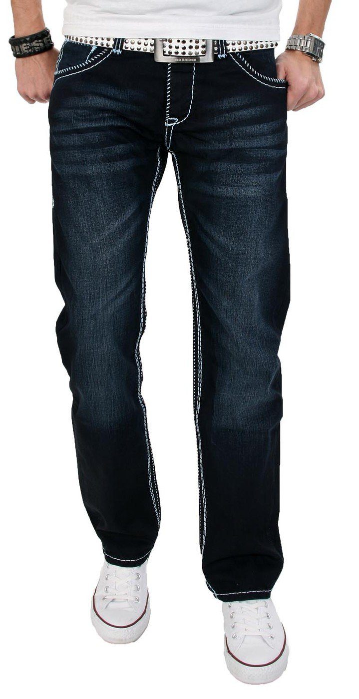 Alessandro Salvarini Straight-Jeans »ASBluri« mit auffälligen dicken Nähten  online kaufen | OTTO