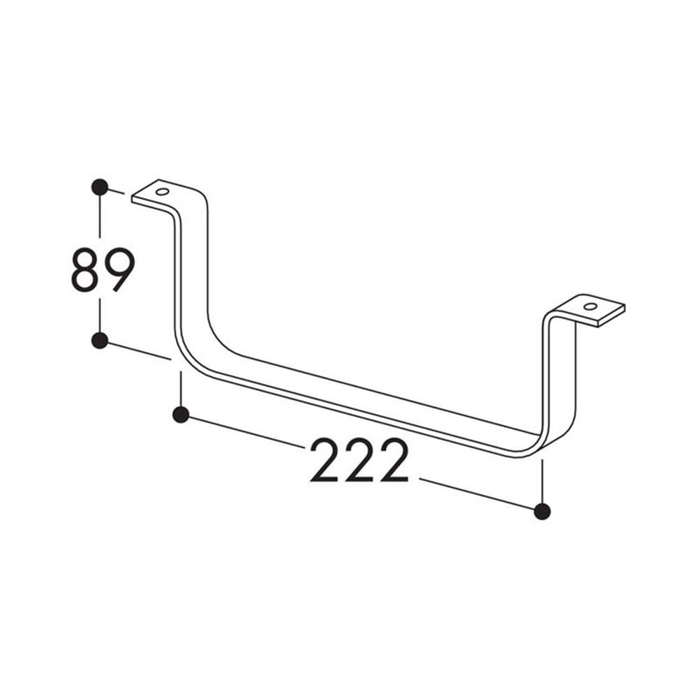 Naber Abluft-Set Naber COMPAIR System Ø 150 Flachkanalhalterung 150 Edelstahl
