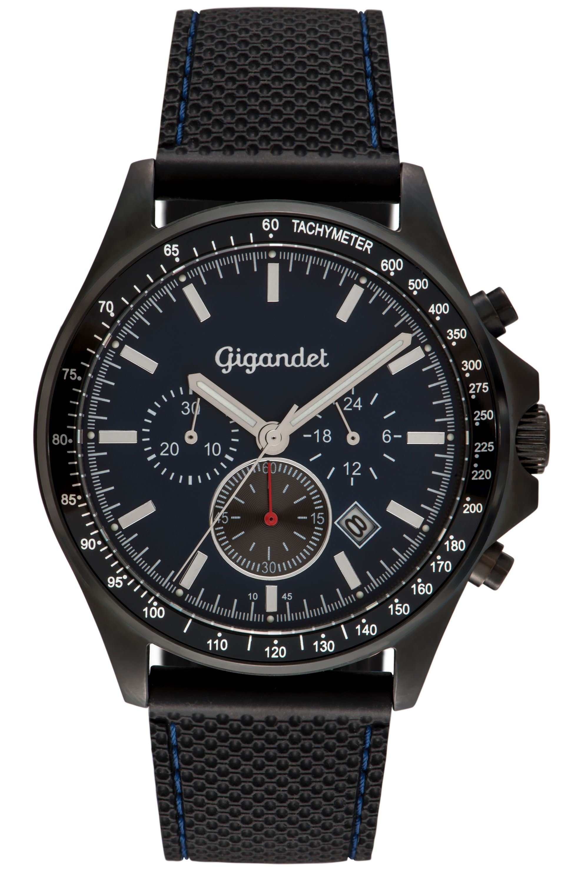 Gigandet Chronograph Volante, Mineralglas, Chronograph, Datumsanzeige, Tachymeter