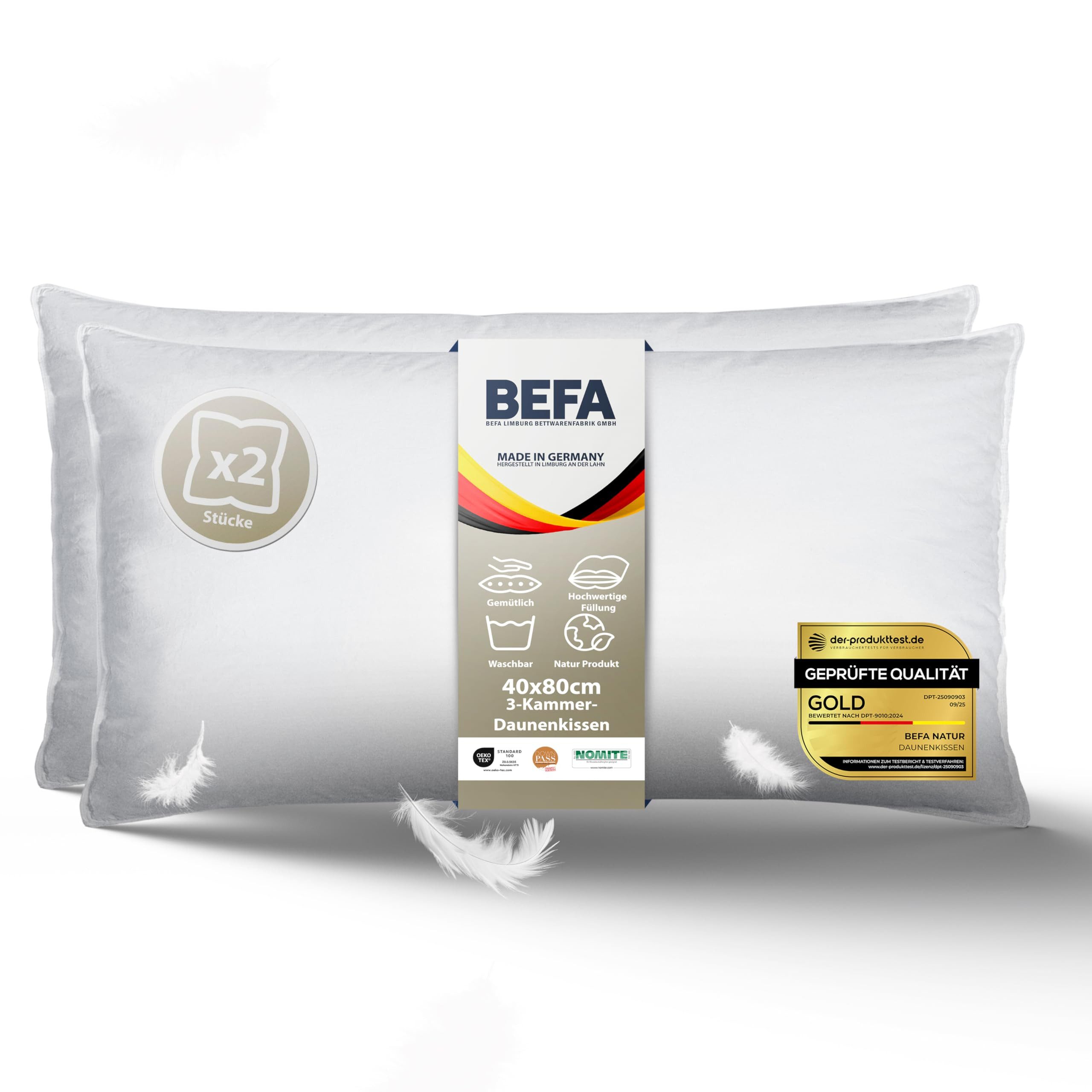 BEFA NATUR 3-Kammer-Kopfkissen TRÄUM SÜß - 3-Kammer-Kopfkissen Premium-Daun günstig online kaufen