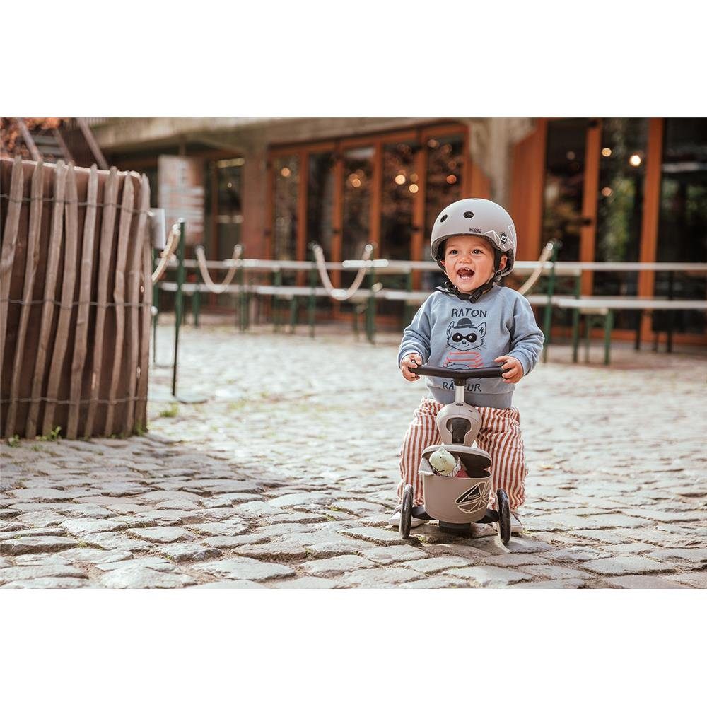 Lauflernhilfe / Highwaykick Lifestyle, Lines 2in1 Ride Kinderfahrzeug 1 mit Kickboard Braun, Scoot Aufbewahrungsbox, and Brown