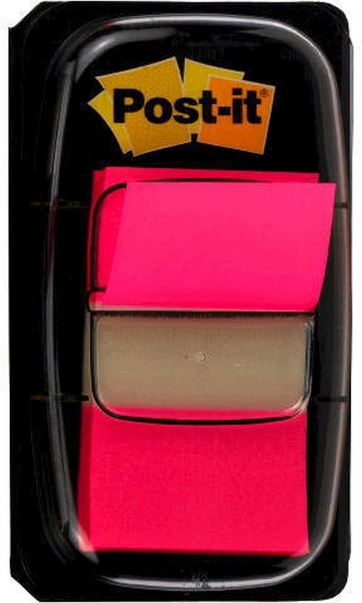 Haftnotizblock Index Standard 25,4x43,2mm pink VE=50 Streifen.