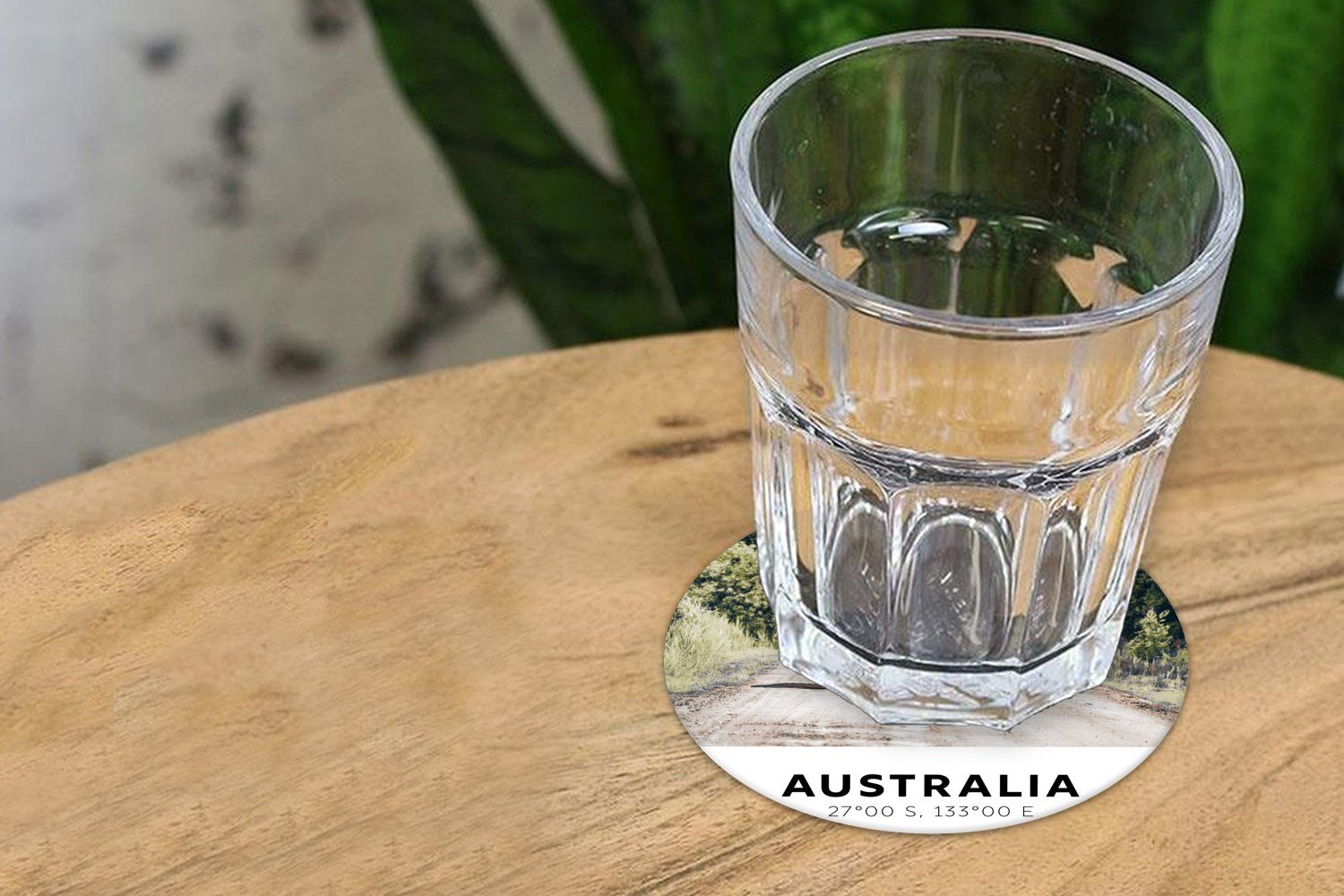 MuchoWow Glasuntersetzer Australien - für Straßen, Becher Getränkeuntersetzer, Zubehör Korkuntersetzer, Känguru Gläser, Tasse, - Tassenuntersetzer, 6-tlg