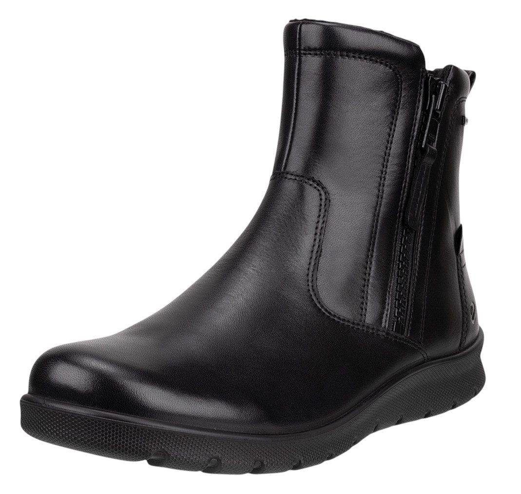 Ecco Stiefelette Barbett Boot Zip GTX (Premium-Leder, wasserdicht) schwarz günstig online kaufen