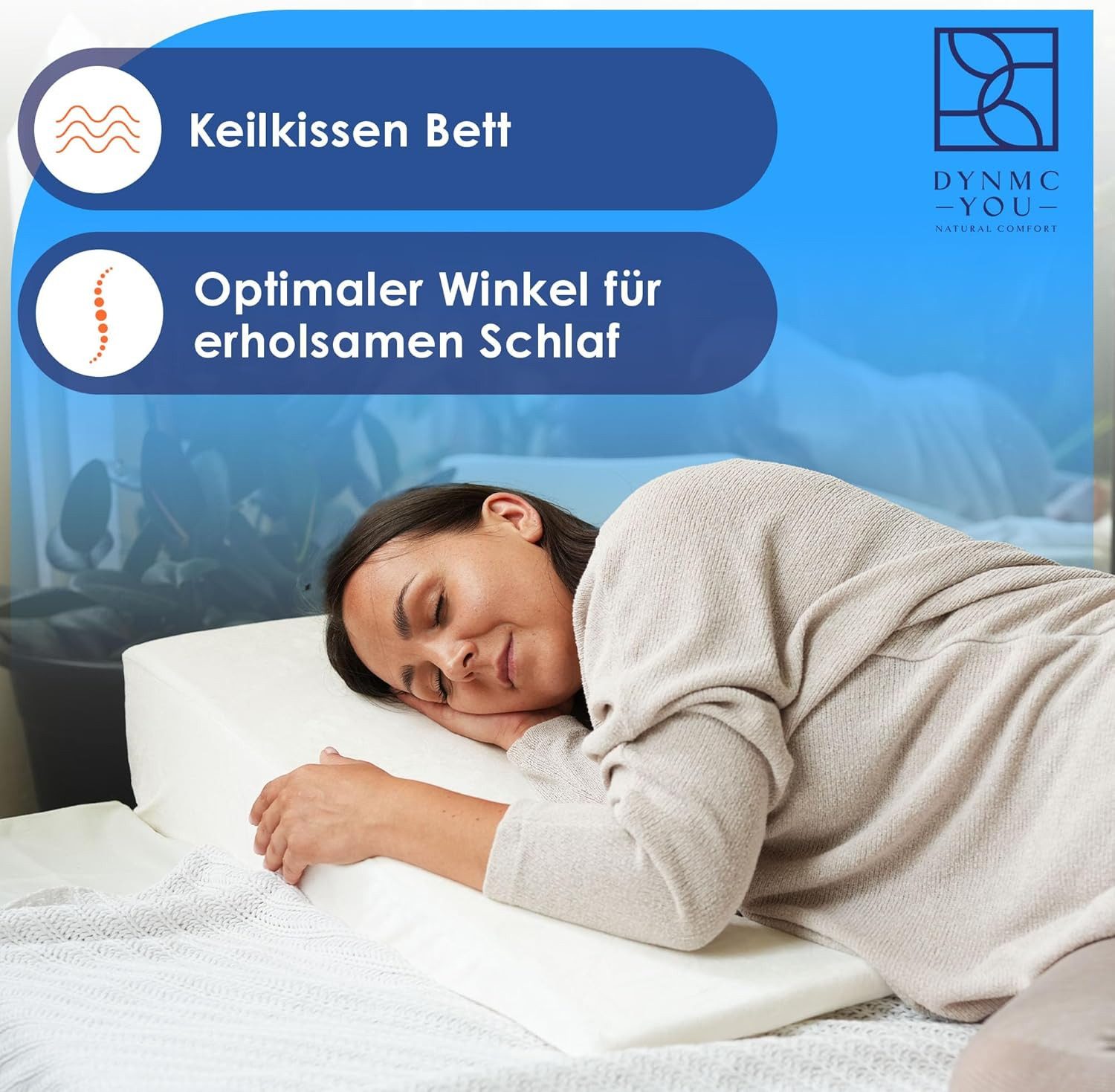 DYNMC you Keilkissen Bett Erhöhung - Bett Kopfteil - Reflux Kissen für Erho günstig online kaufen