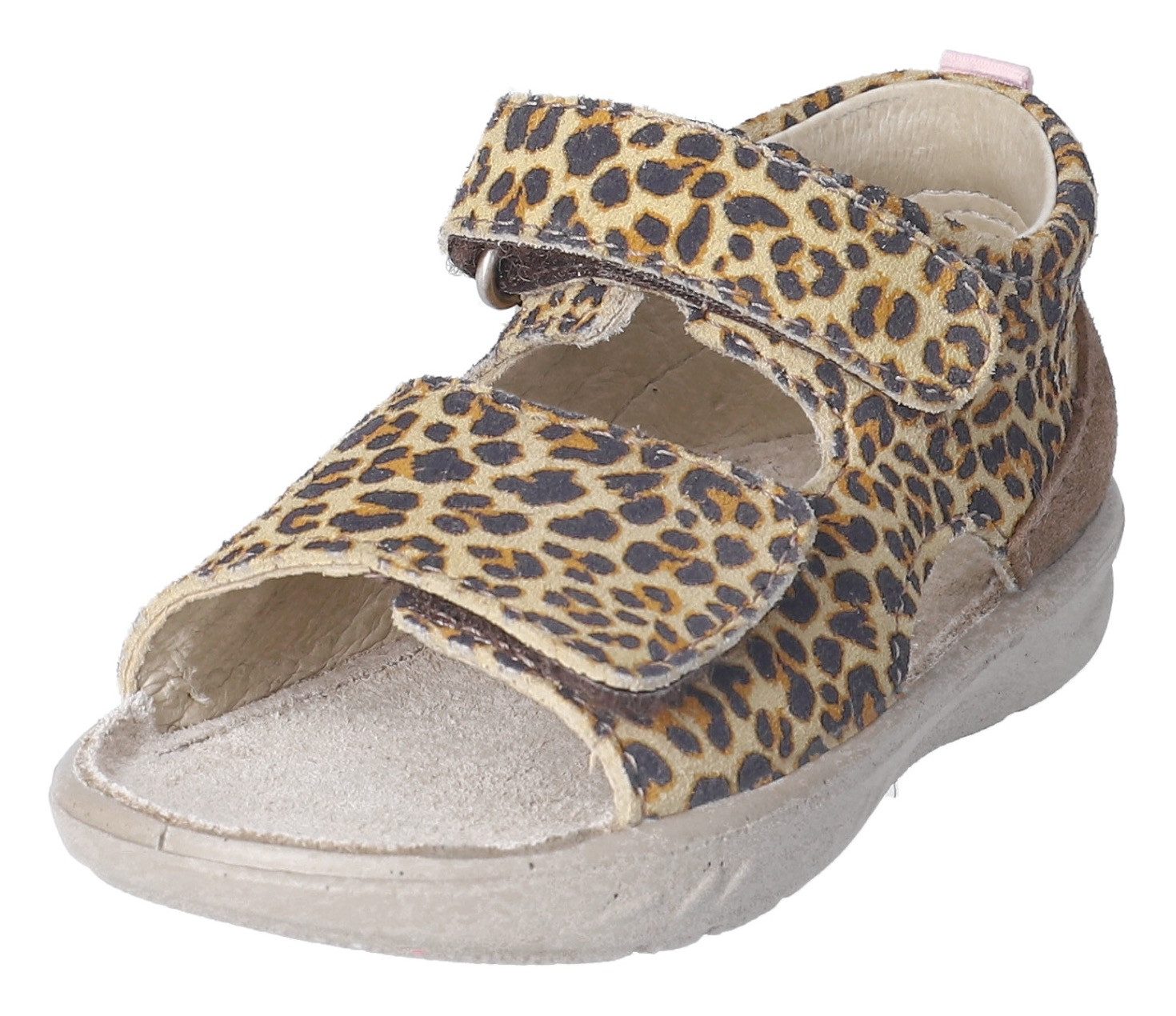 PEPINO by RICOSTA Banu WMS: mittel Lauflernschuh, Sandalette mit Klett und Animal Print, Größenschablone zum Download