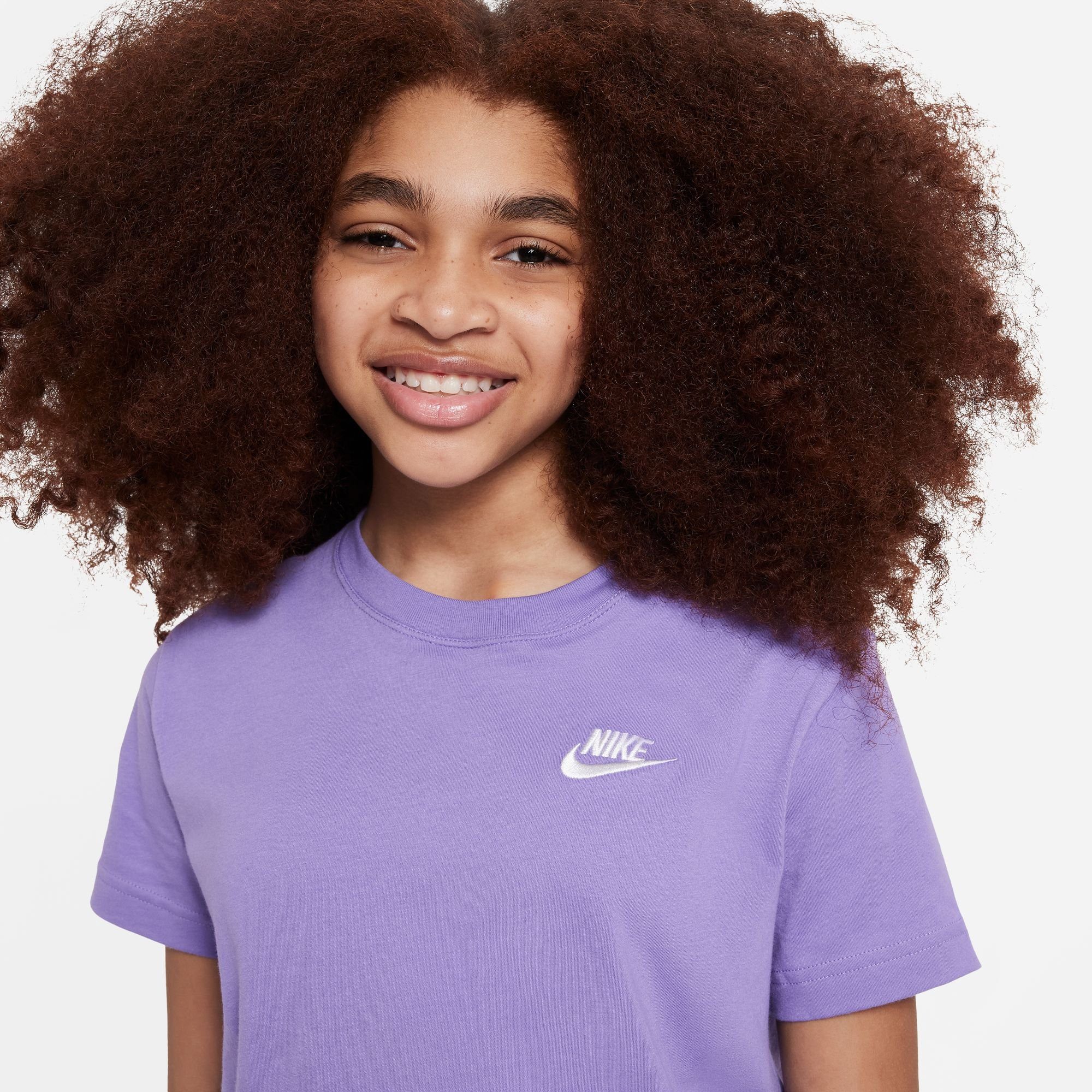 Nike Sportswear T-Shirt lila T-SHIRT KIDS' BIG (GIRLS)