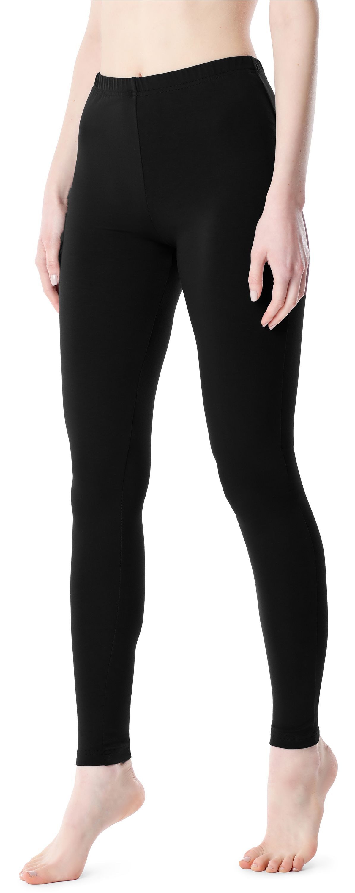 Bellivalini Leggings Damen Lange Hose Freizeithose mit bequemem Bund BLV50-203 (1-tlg) aus Viskose – Bild 2 von 5