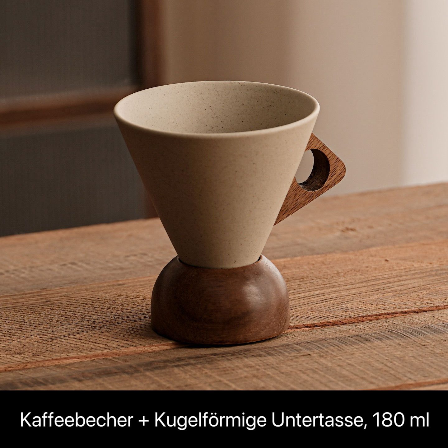 HoyoLee Handels GmbH Kaffeeservice Holz Kaffeebecher Set, Elegant, Hochwertig, Festgeschenk Kaffeeservice