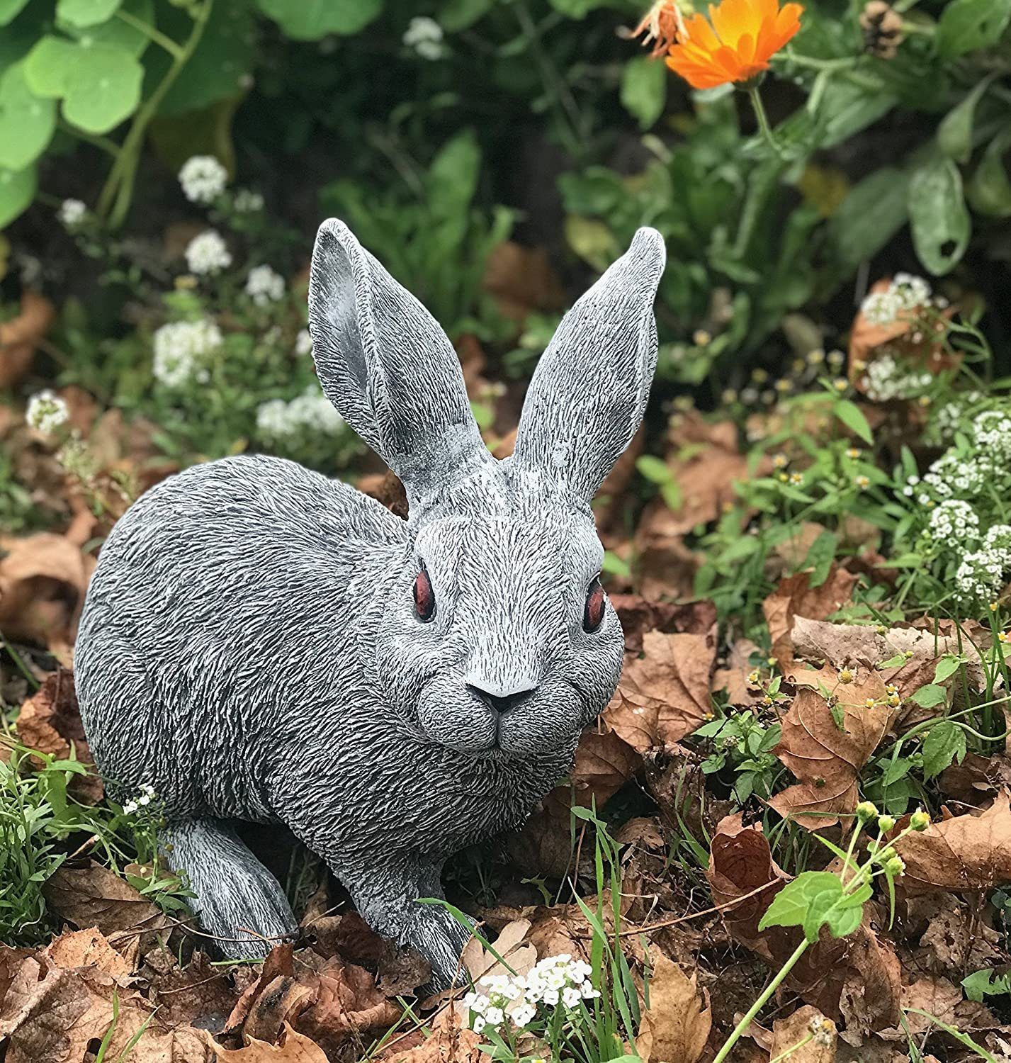 Stone and Style Gartenfigur Steinfigur großer Feldhase