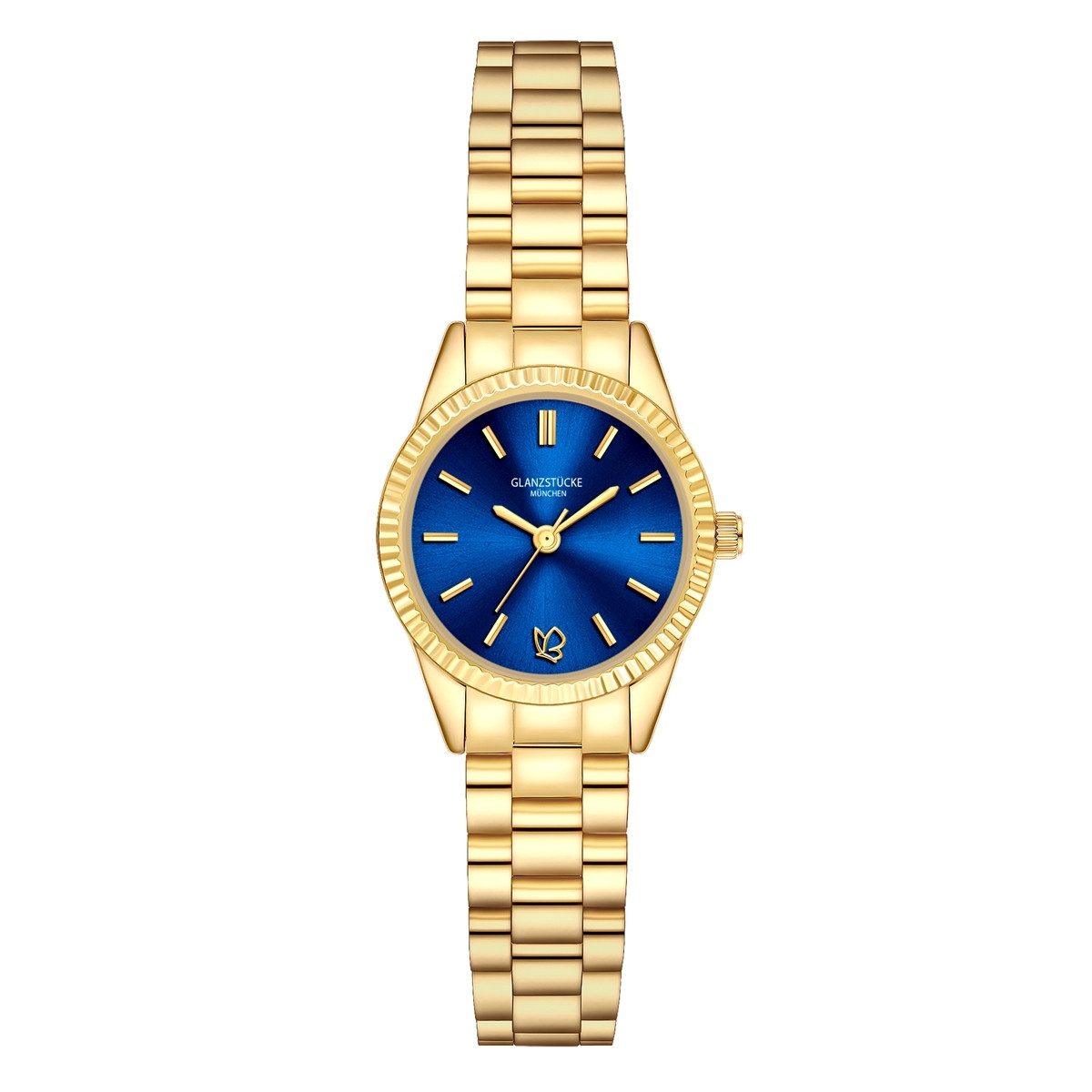 Quarzuhr gelbgold