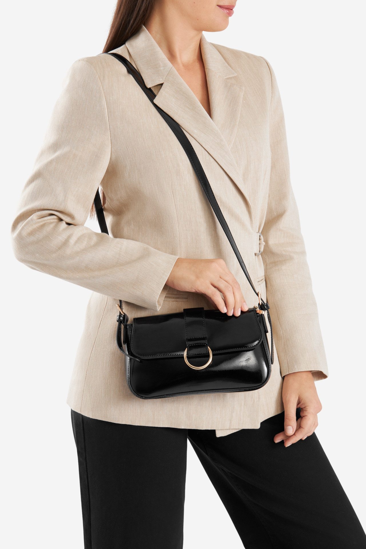 Handtasche DeeZee Kleine Tasche MDP-L-021-06 schwarz