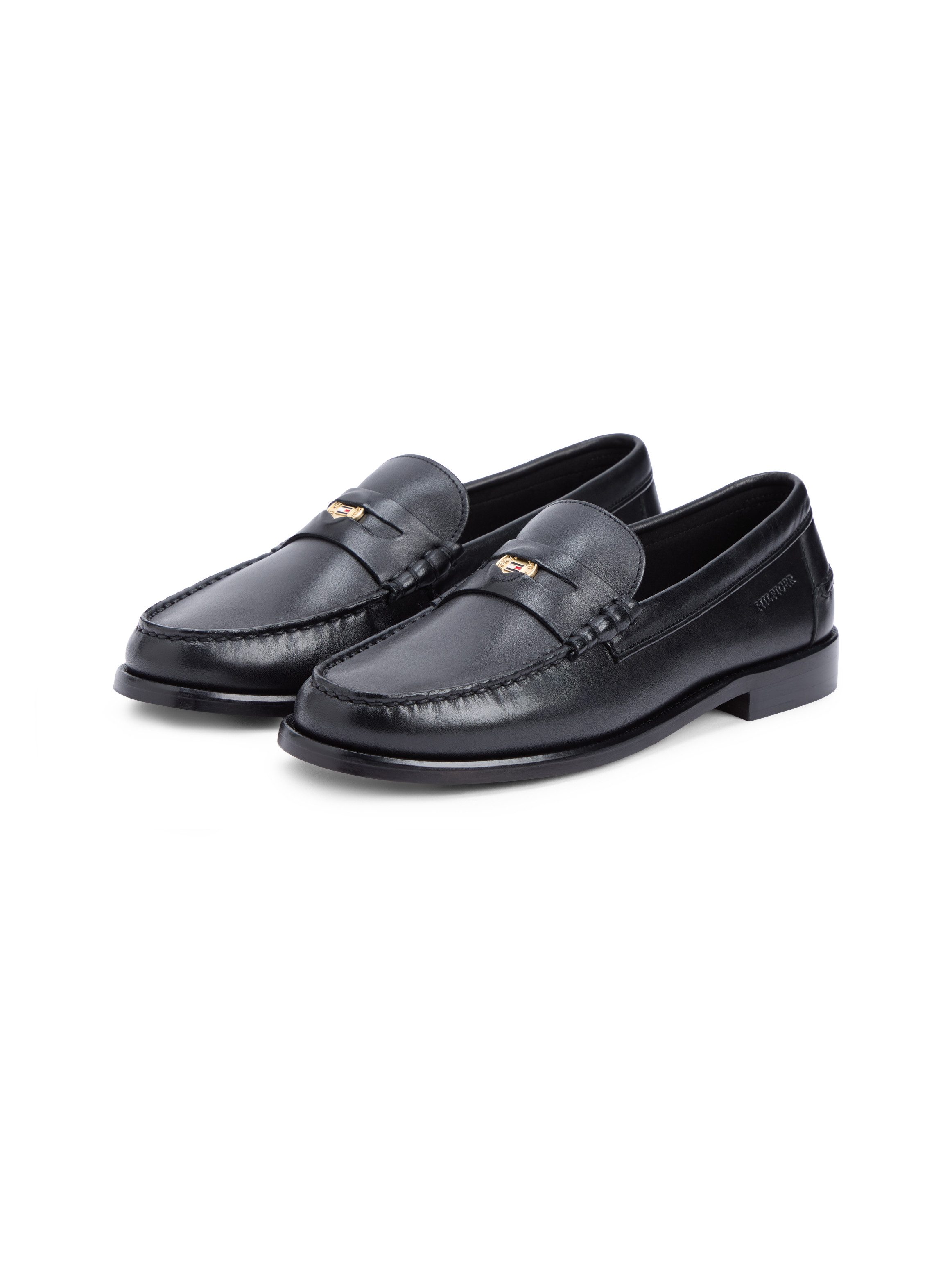Tommy Hilfiger HILFIGER PENNY CRUST LTH LOAFER Loafer Slipper, Businessschu günstig online kaufen