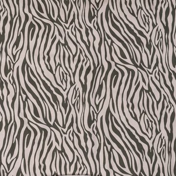 SCHÖNER LEBEN. Stoff Sweatstoff Alpensweat kuschelweich Zebra Animal Print beige 1,50m Br, allergikergeeignet