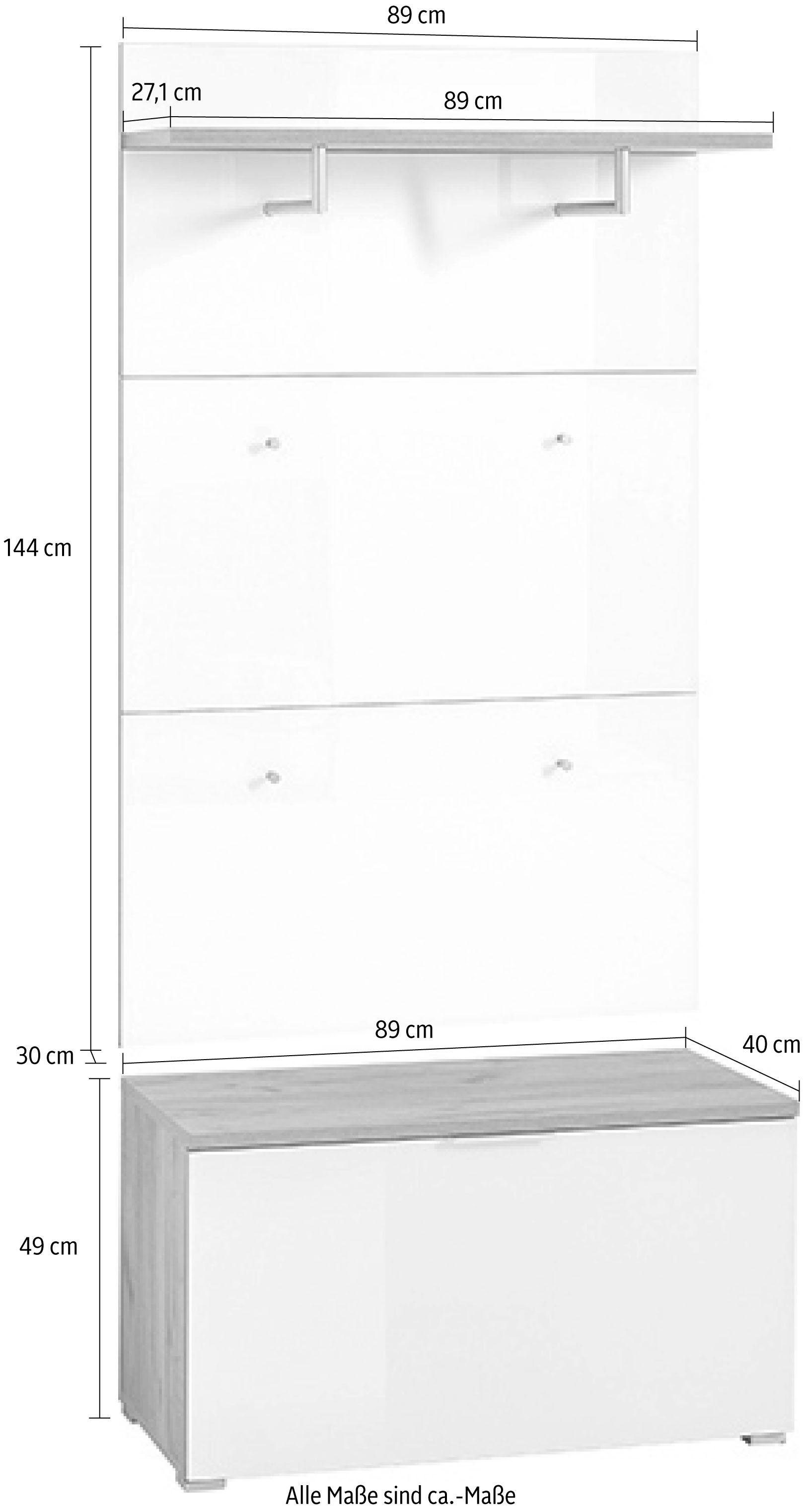 GERMANIA Garderoben-Set GW-Telde, (Set, 2-St)