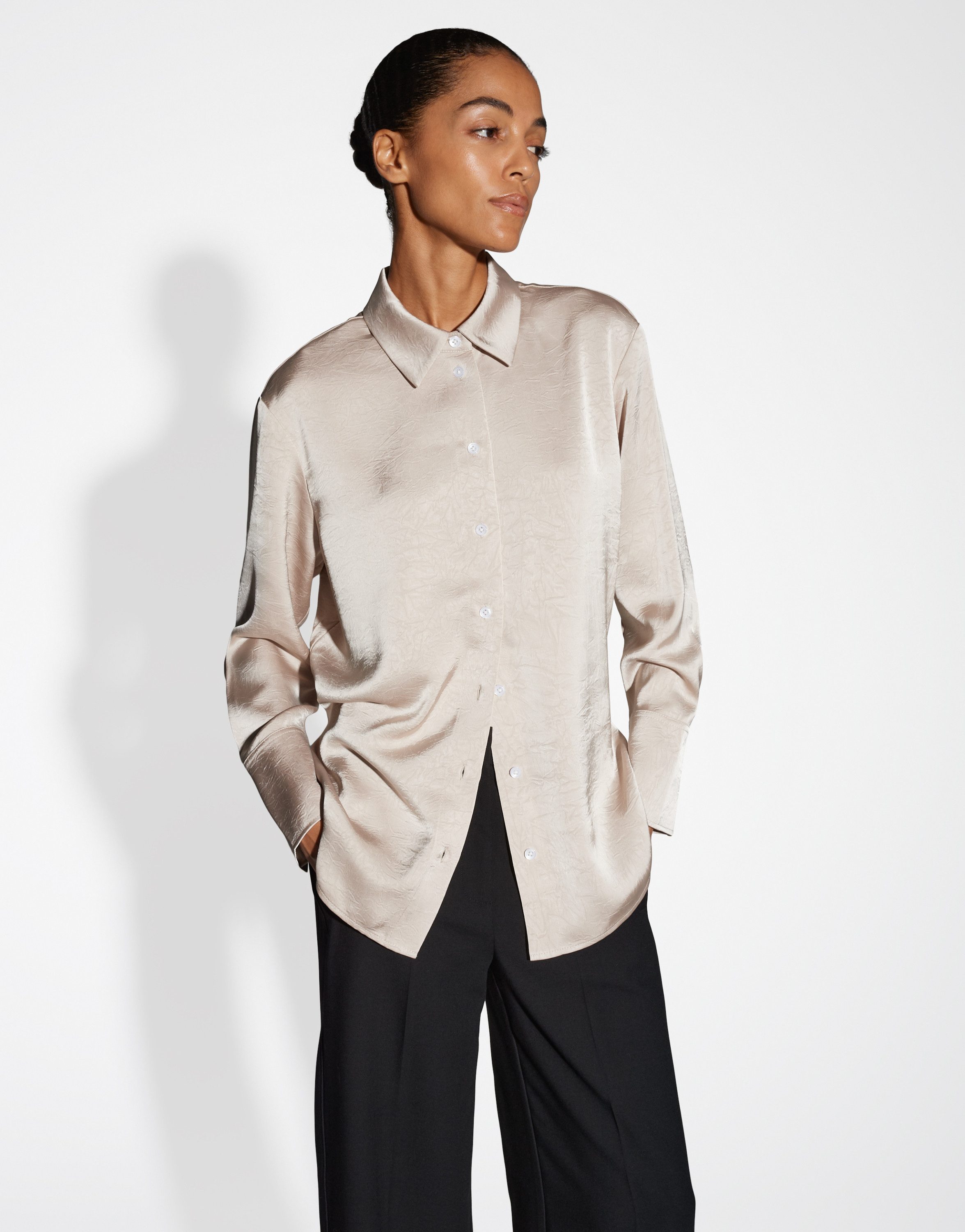 someday Longbluse ZELARA Loose mit Crinkle Effekt günstig online kaufen