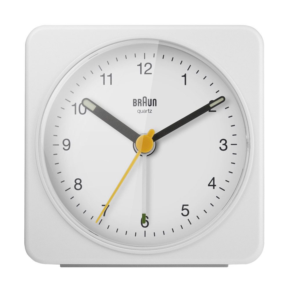Braun Wecker BC03W Quarzwecker weiß