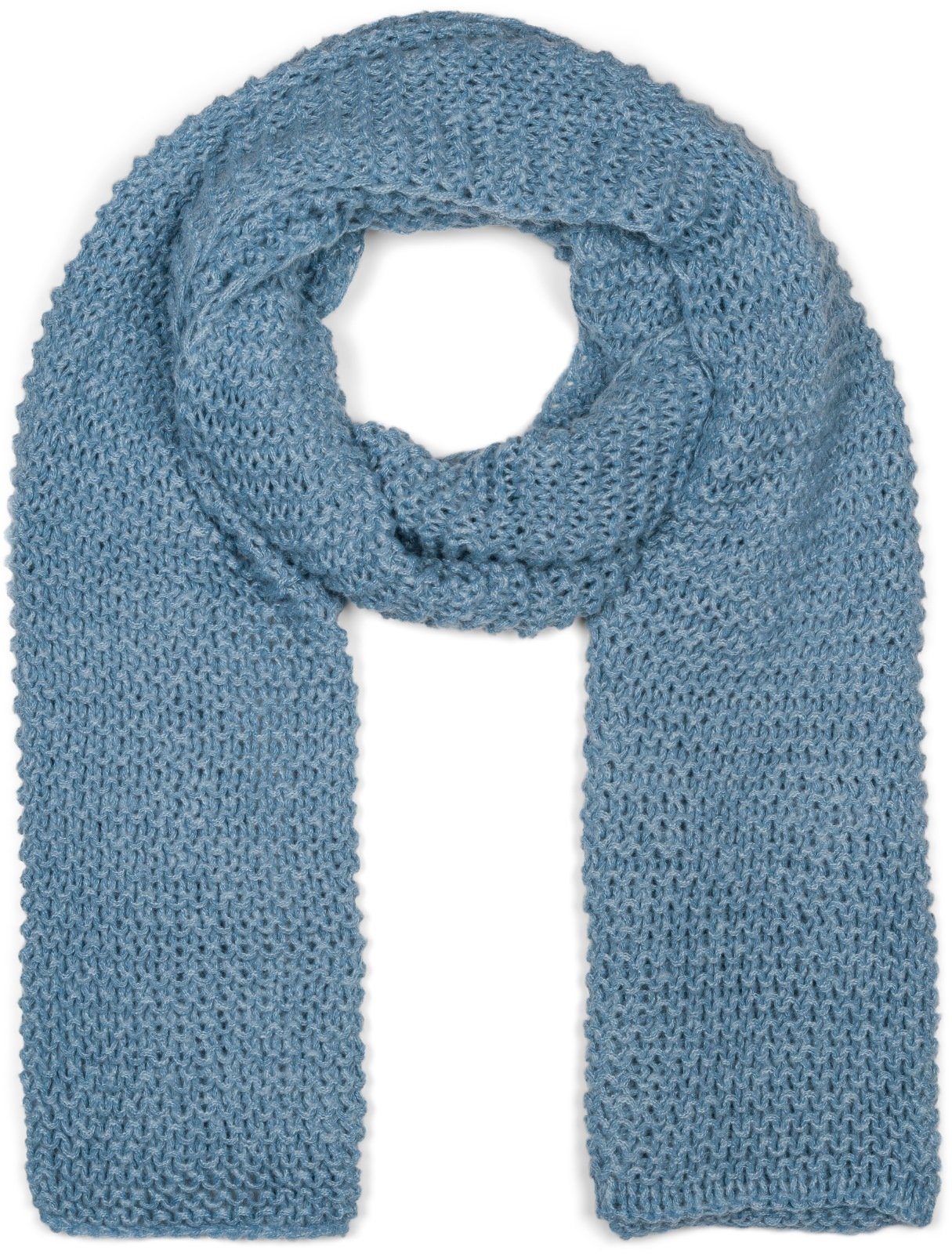 Strickschal Langer Strick Schal mit Wellen Strickmuster