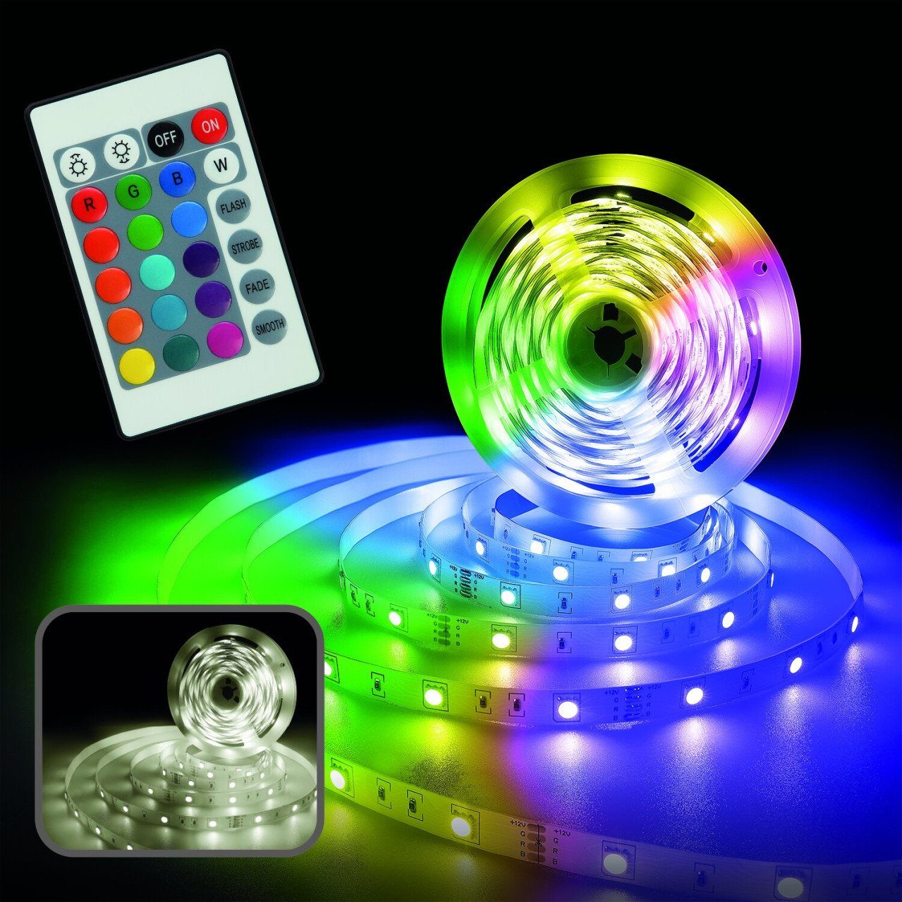 MegaLight LED-Streifen MegaLight Smart LED-Stripe Tuya 3 m RGBW CCT, Dimmba günstig online kaufen