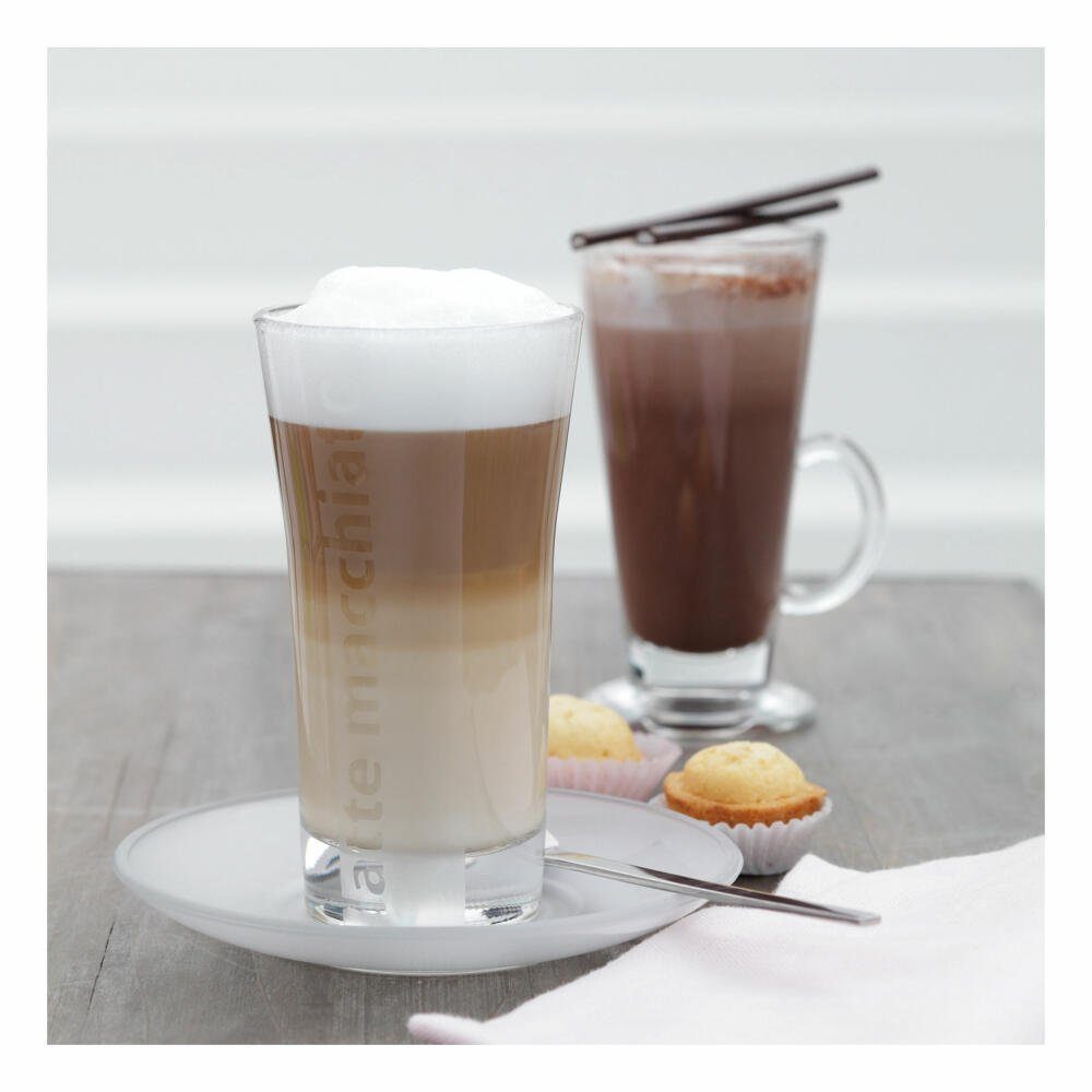 montana-Glas Latte-Macchiato-Glas :latte 200 ml, Glas, Mit Latte-Macchiato -Motiv