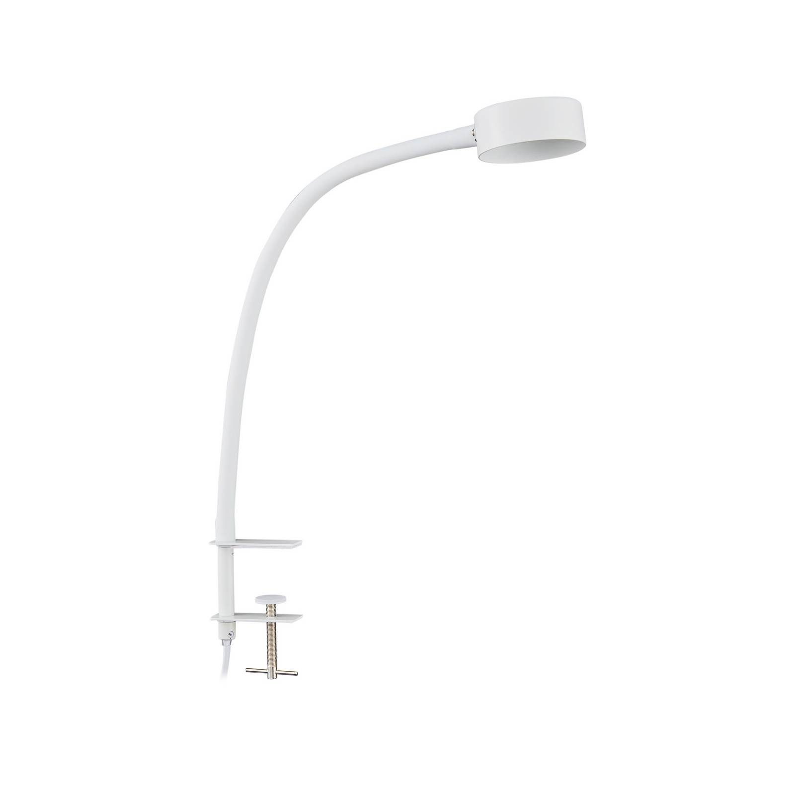 Lindby Klemmleuchte Jyla, Metall, Weiß IP20, 1 x 11 W LED