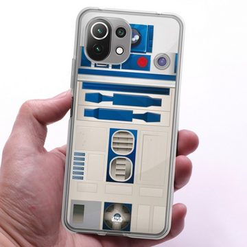DeinDesign Handyhülle Star Wars R2D2 Fanartikel R2D2 Closeup - Star Wars, Xiaomi Mi 11 Lite 5G NE Silikon Hülle Bumper Case Handy Schutzhülle