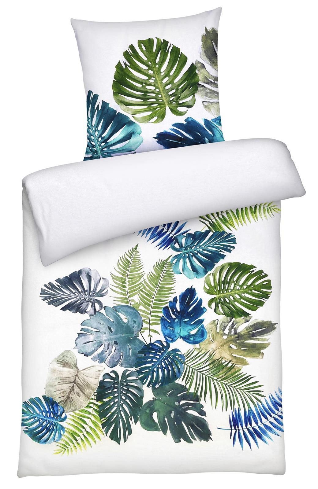 Carpe Sonno Bettwäsche Mako Satin Wende Bettwäsche 135x200 Baumwolle Bettzeug Blumen Muster, Mako-Satin, 2 teilig, Ganzjahres Bettwaren Pflegeleicht Modern Bettbezug Einfarbig geblümt