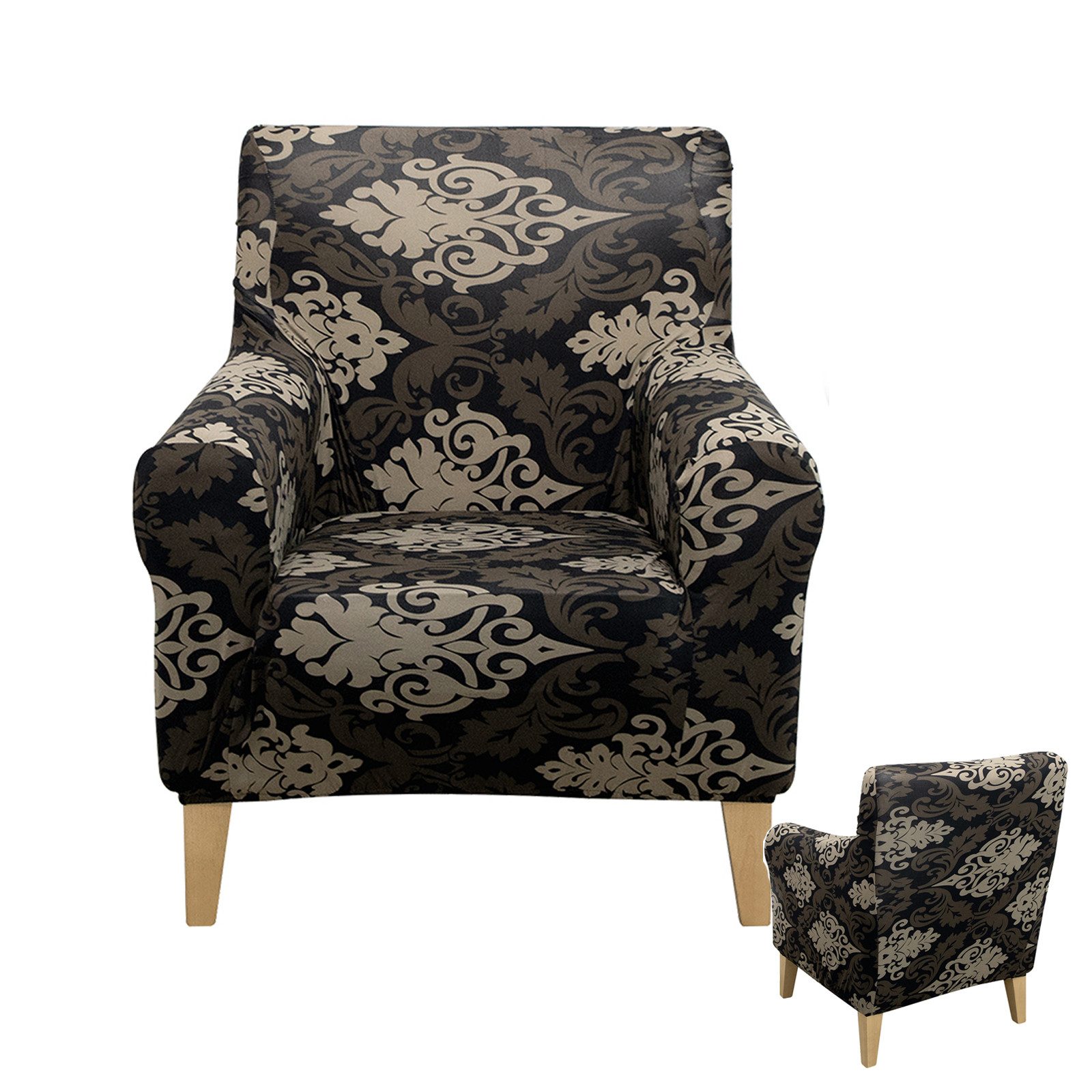 BTTO Sesselhusse Floraler Sesselbezug,Stretch Einzelsofa Möbelschutz günstig online kaufen