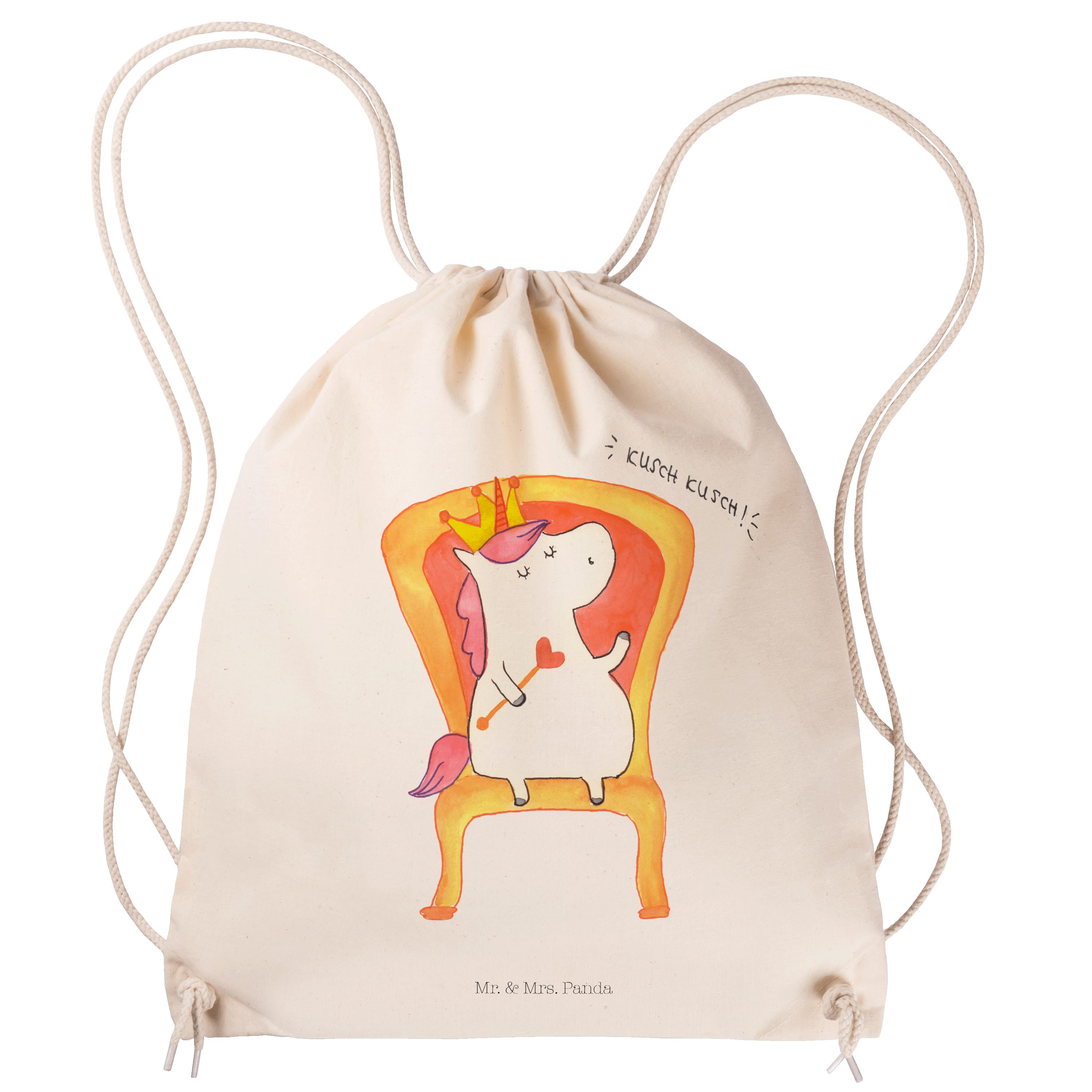 - Geschenk, Einhorn Tasche, Sporttasche - Mrs. & Be Prinzessin Panda (1-tlg) Transparent Mr. Einhorn Deko,