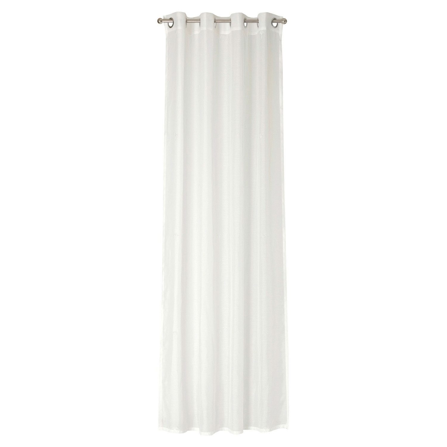 JOOP! Vorhang J! NOLA, 140 x 250 cm, Weiß, Polyester, Ösen günstig online kaufen