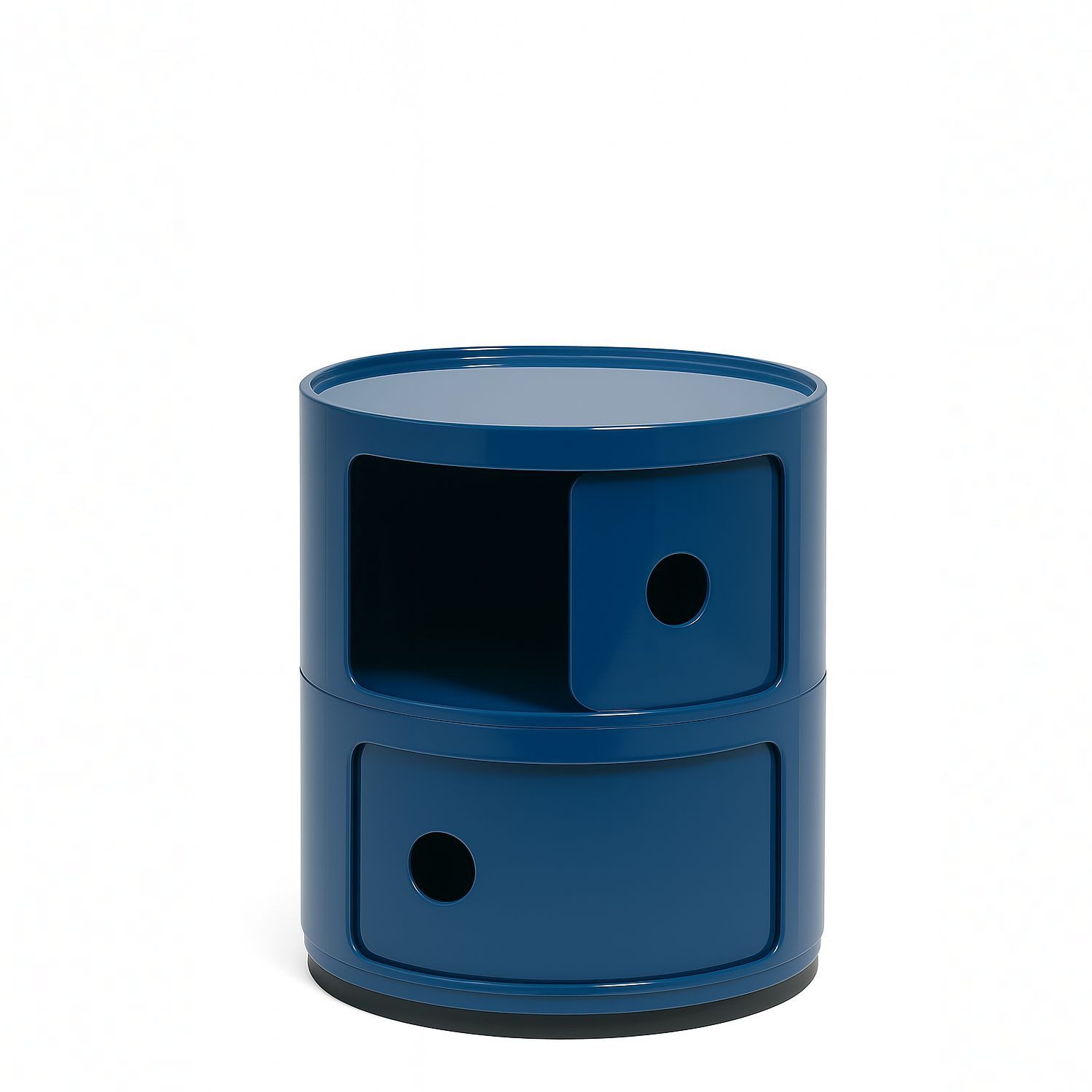 Kartell Container Componibili mit zwei Fächern Blau