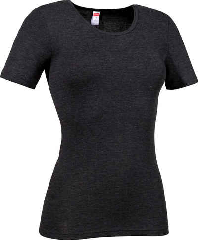 conta T-Shirt Damen-Thermo-Unterhemd, 1/2-Arm Feinripp Streifen