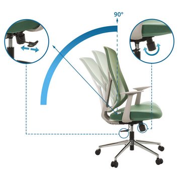 hjh OFFICE Drehstuhl Home Office Bürostuhl MIKO AF W Stoff/Netzstoff (1 St), Schreibtischstuhl ergonomisch