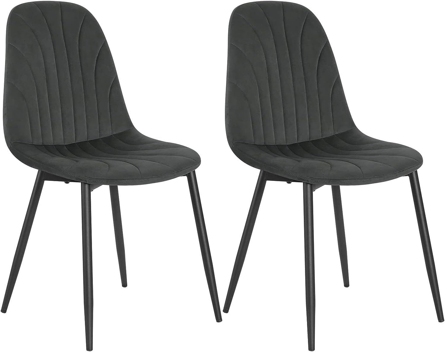 EUGAD Esszimmerstuhl (Set, 2 St), ergonomischer Polsterstuhl mit Samtbezug günstig online kaufen