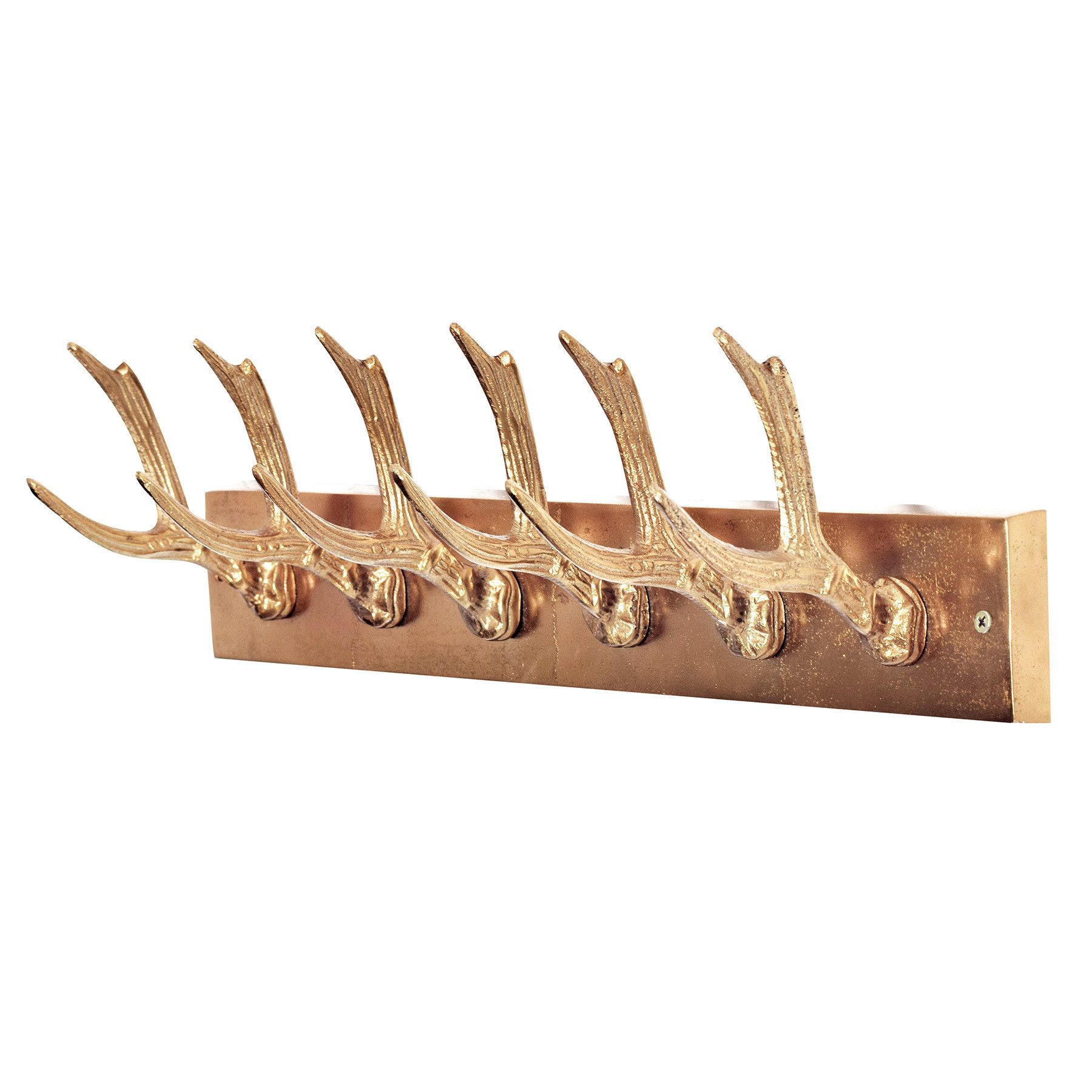 riess-ambiente Wandgarderobe DEER 50 cm gold Aluminium günstig online kaufen