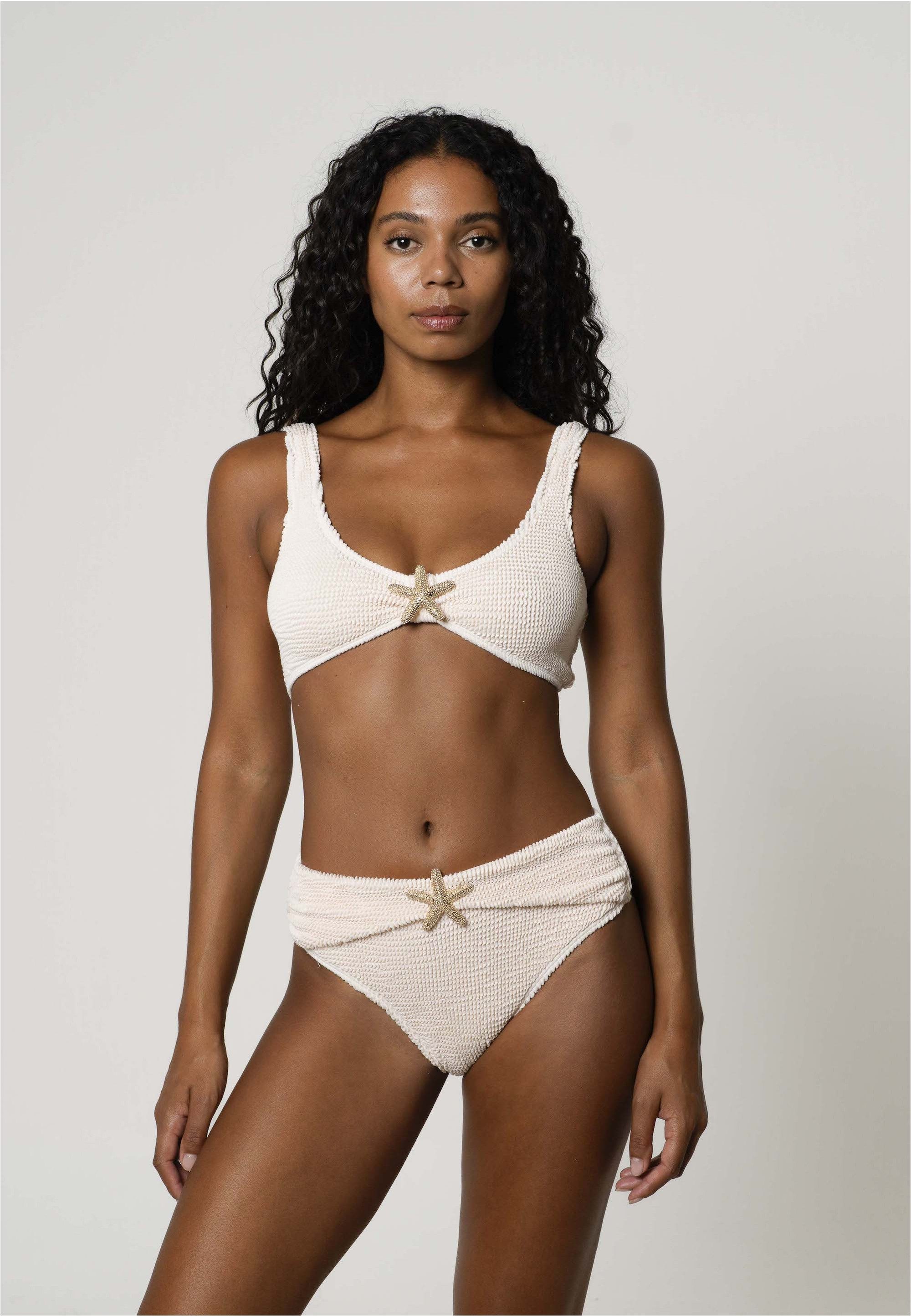 Moda Minx Triangel-Bikini-Top Starfish Scrunch Crop Top (1-St), im eleganten Design