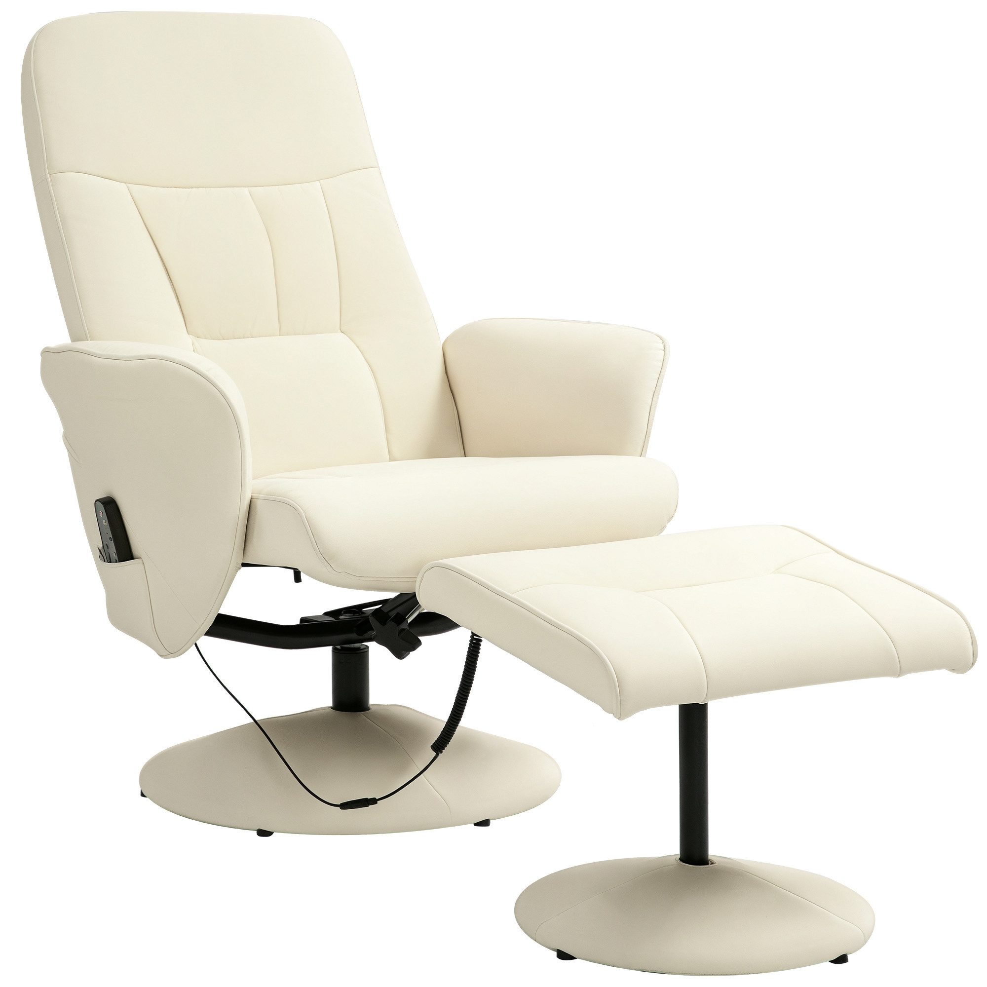 HOMCOM Massagesessel mit Fußhocker, Liegefunktion, 10 Massagepunkte (Relaxs günstig online kaufen