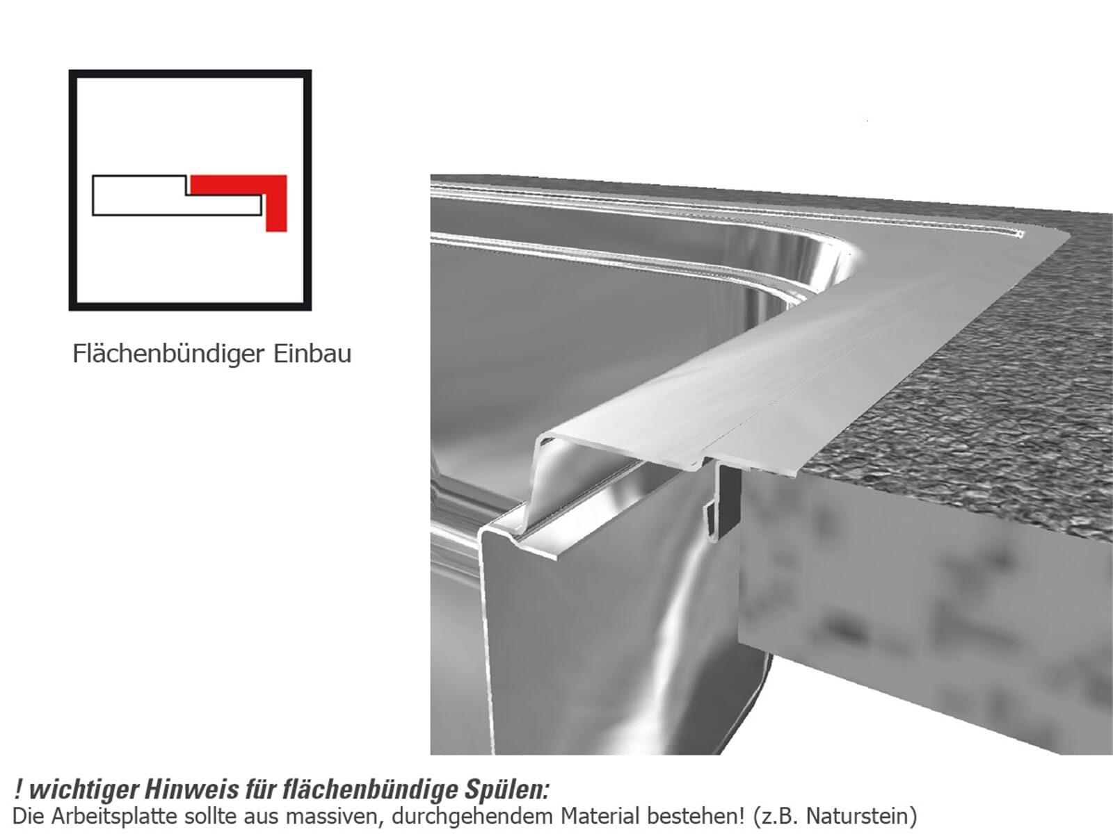 FRANKE Edelstahlspüle, rechteckig, 90/51 cm, (1 St)