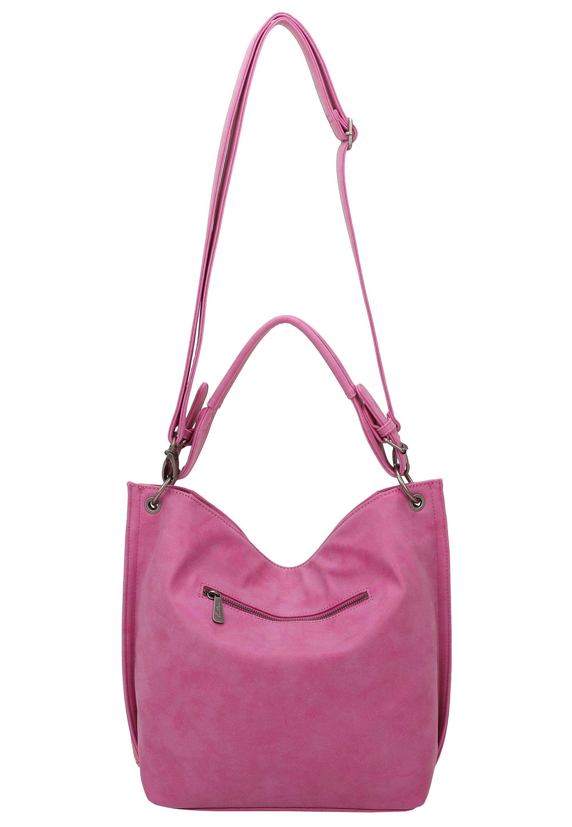 Fritzi aus Preußen Schultertasche Fritzi01N, mit abnehmbarer Schlüsselschlange und Taschenanhänger