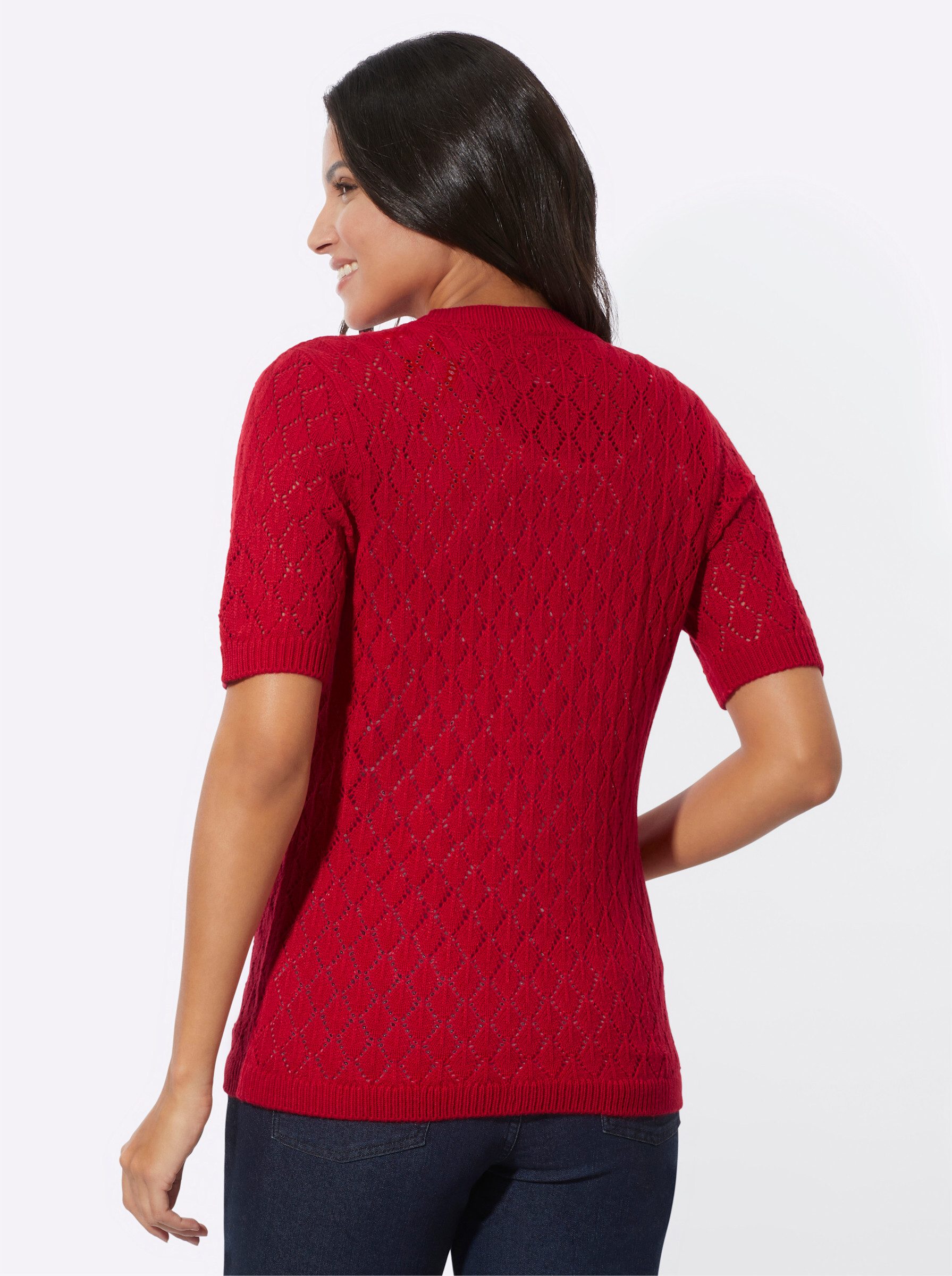 Sieh an! Strickjacke Ajourstrickjacke . günstig online kaufen