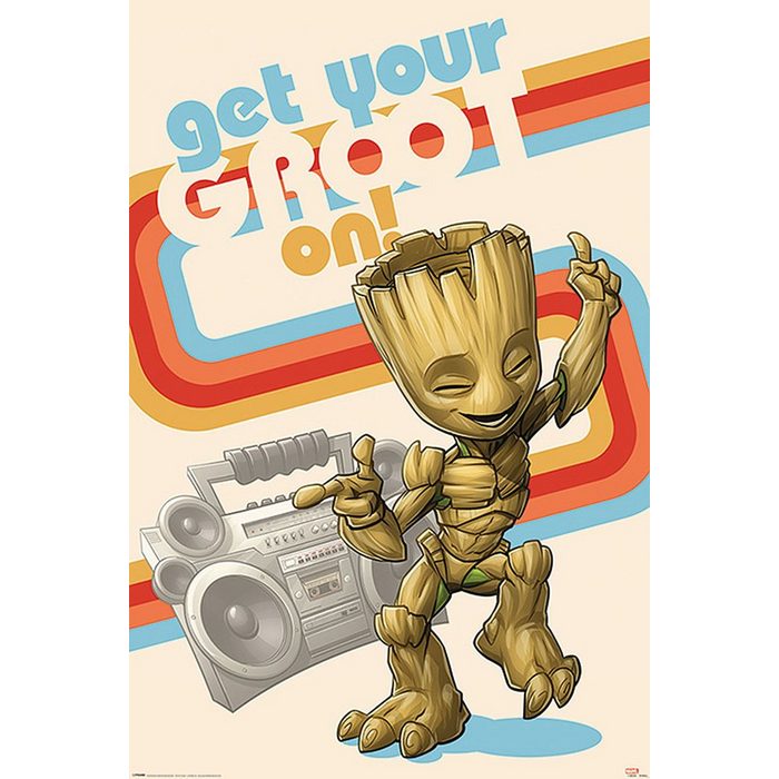 PYRAMID Poster Guardians of the Galaxy Vol. 2 Get Your Groot On 61 x 91 5 cm