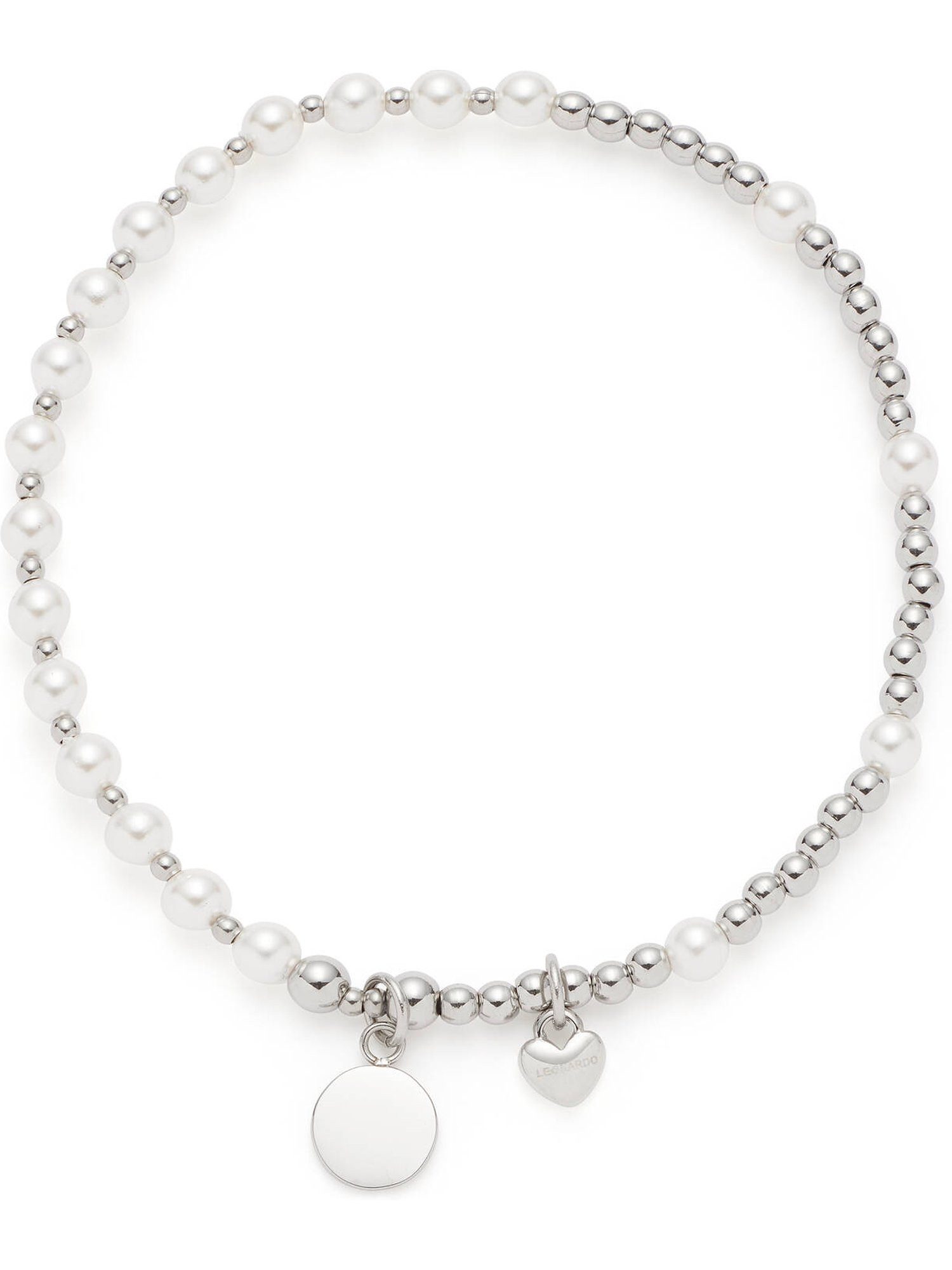 LEONARDO Edelstahlarmband Leonardo Damen-Armband Edelstahl Glasstein, Trendig