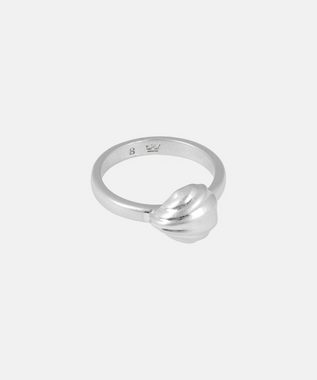 Sence Copenhagen Fingerring Damen Versilbert - Dance Ring mit Muschel, Ringgröße 56 - Messing versilbert