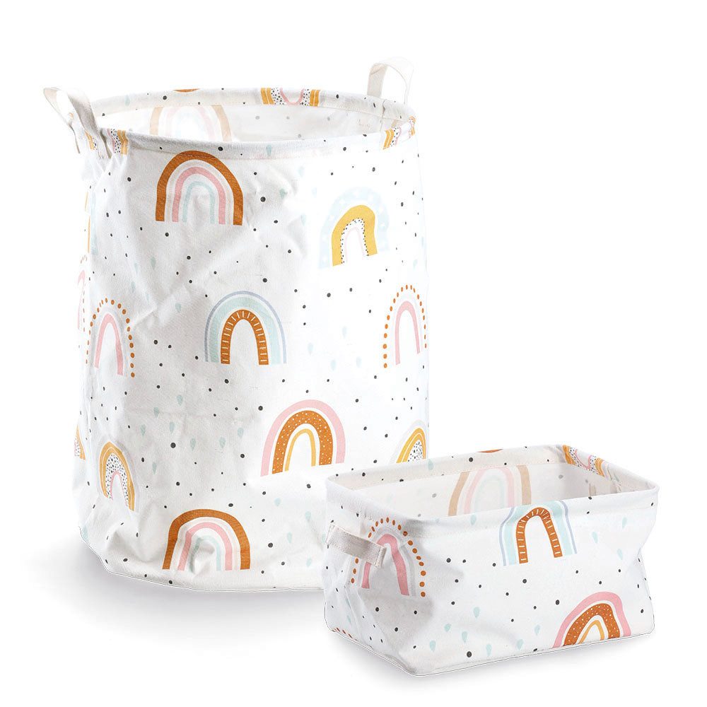 Zeller Present Aufbewahrungskorb Rainbow (Set, 2 St), (Aufbewahrungskorb/Wä günstig online kaufen