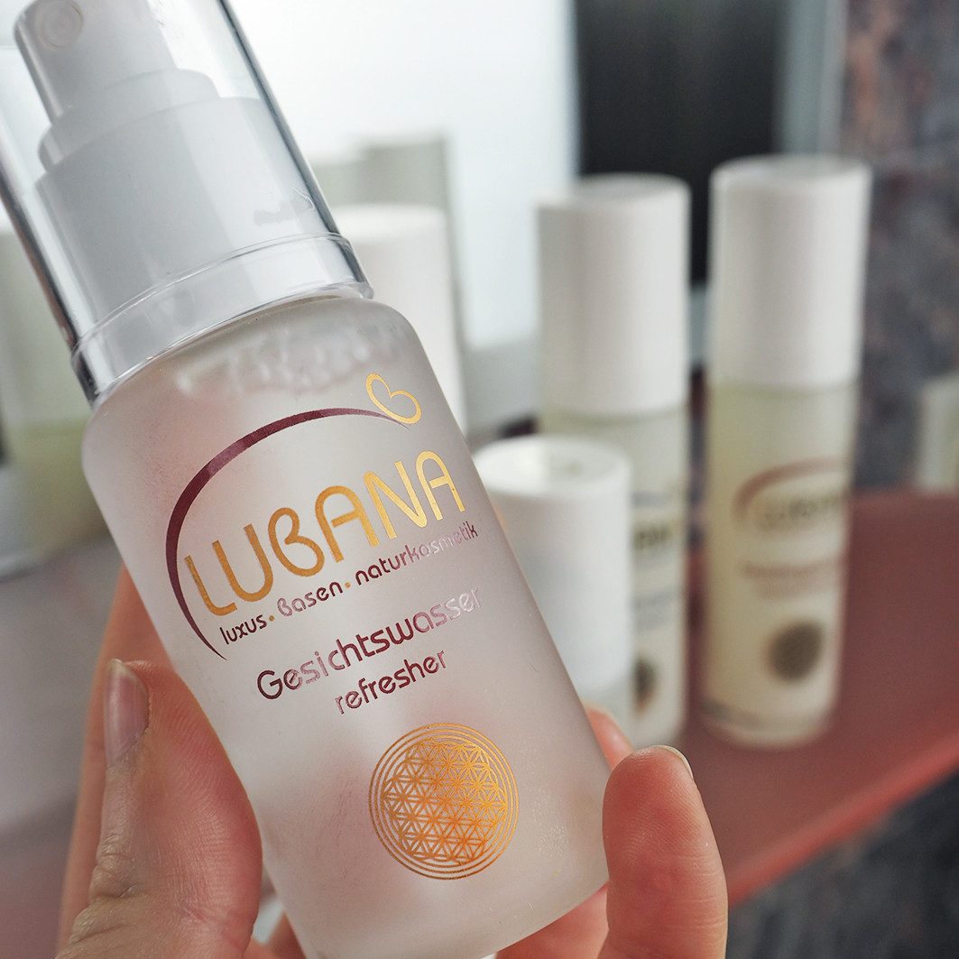 Lubana Gesichtswasser basisch – Feuchtigkeitspflege mit Aloe Vera & Rosen-Duft, erfrischend und sanft reinigend mit Aloe Vera, L-Arginin, vegan