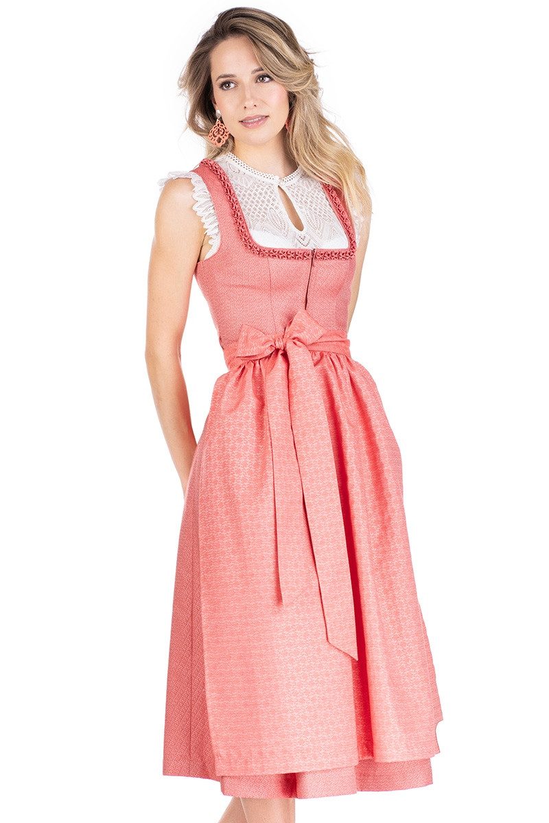 MarJo Dirndl Midi Dirndl 2tlg. - ALTACH - koralle