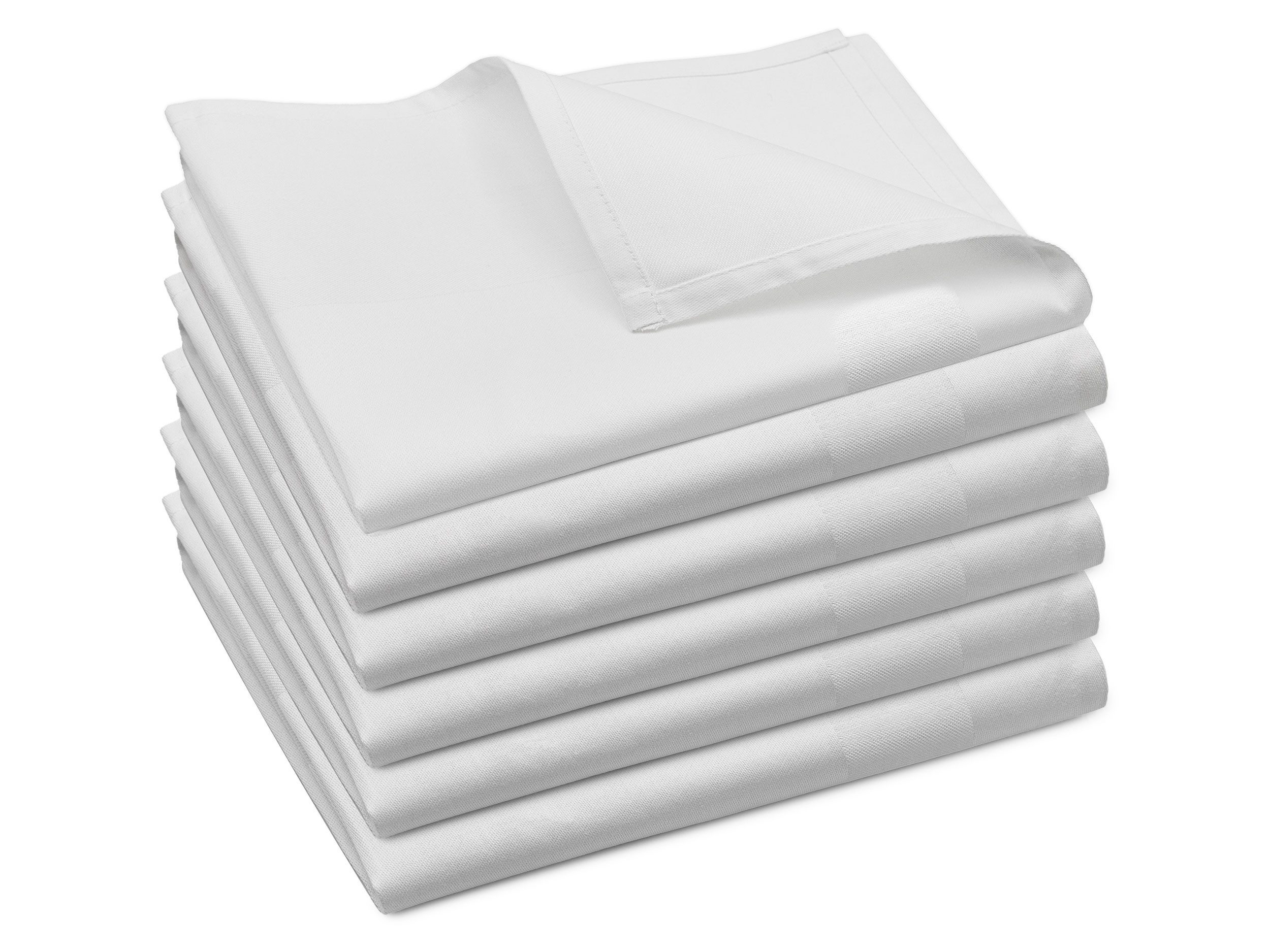 ZOLLNER Stoffserviette, (Set, 6 St), 50 x 50 cm, 100% Baumwolle