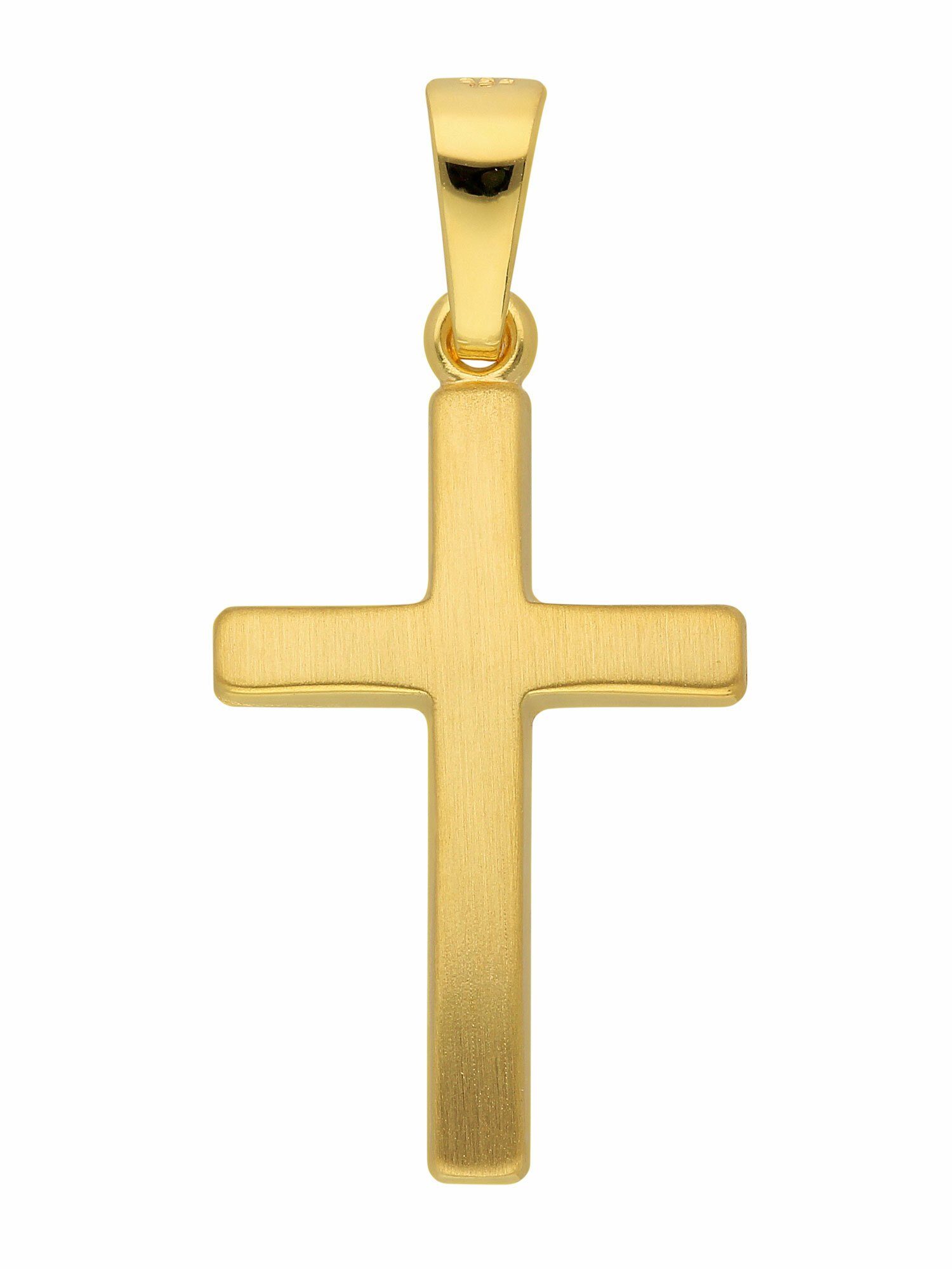 Adelia´s Kettenanhänger 333 Gold Kreuz Anhänger, Goldschmuck für Damen & Herren